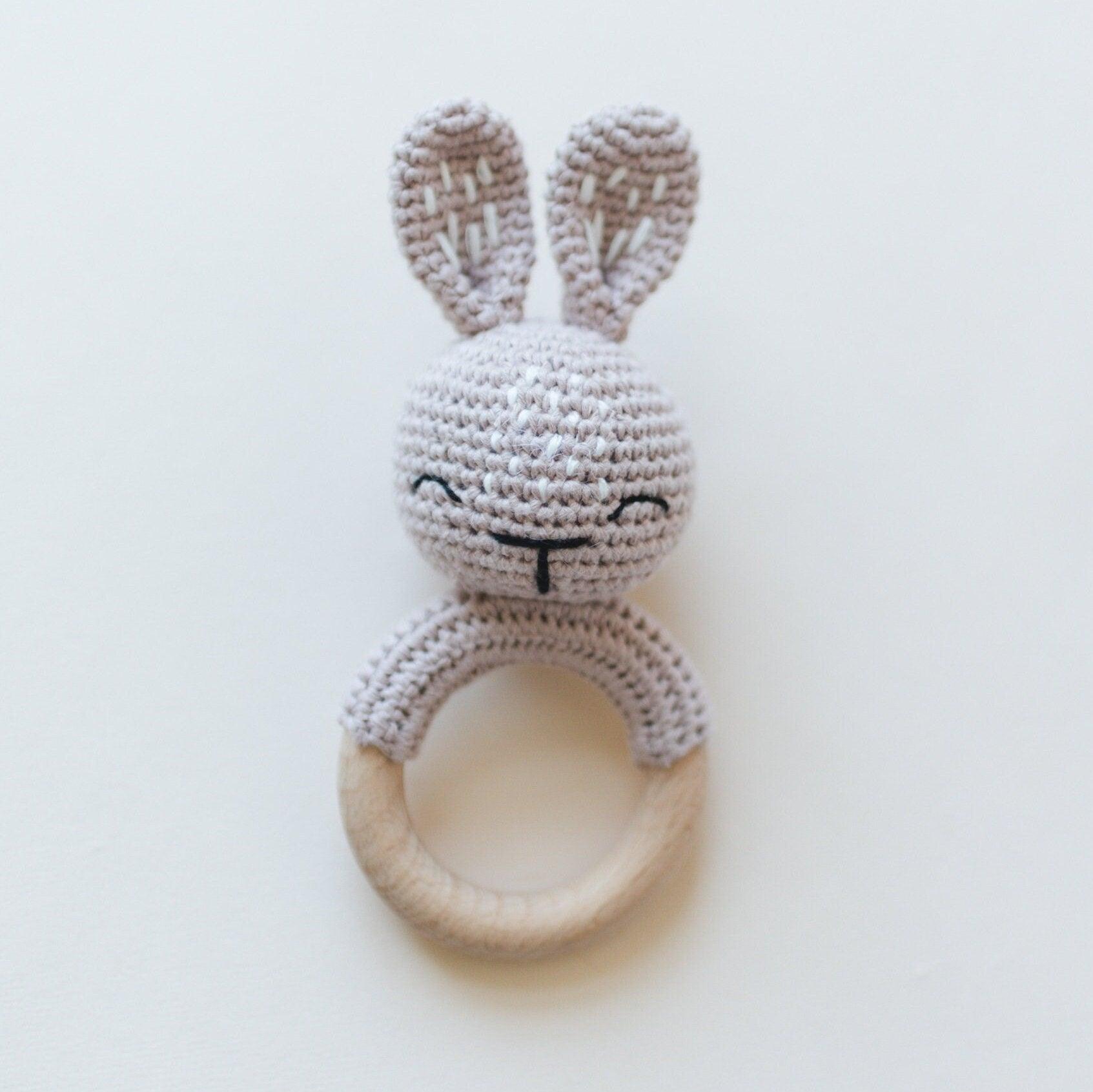 Crocheted Bunny Rattle