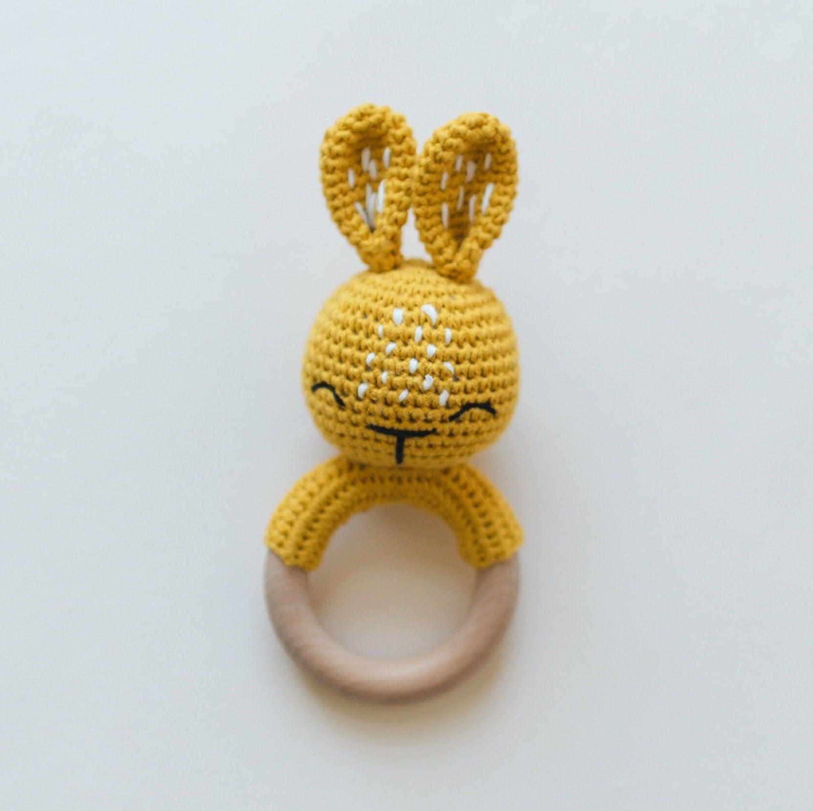 Crocheted Bunny Rattle