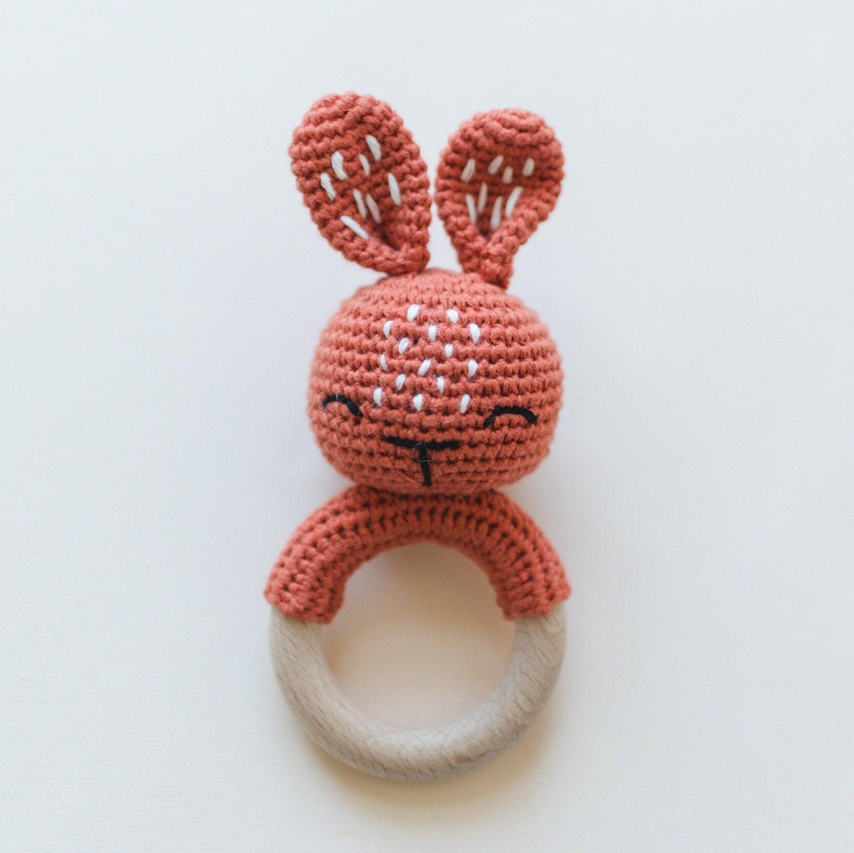 Crocheted Bunny Rattle