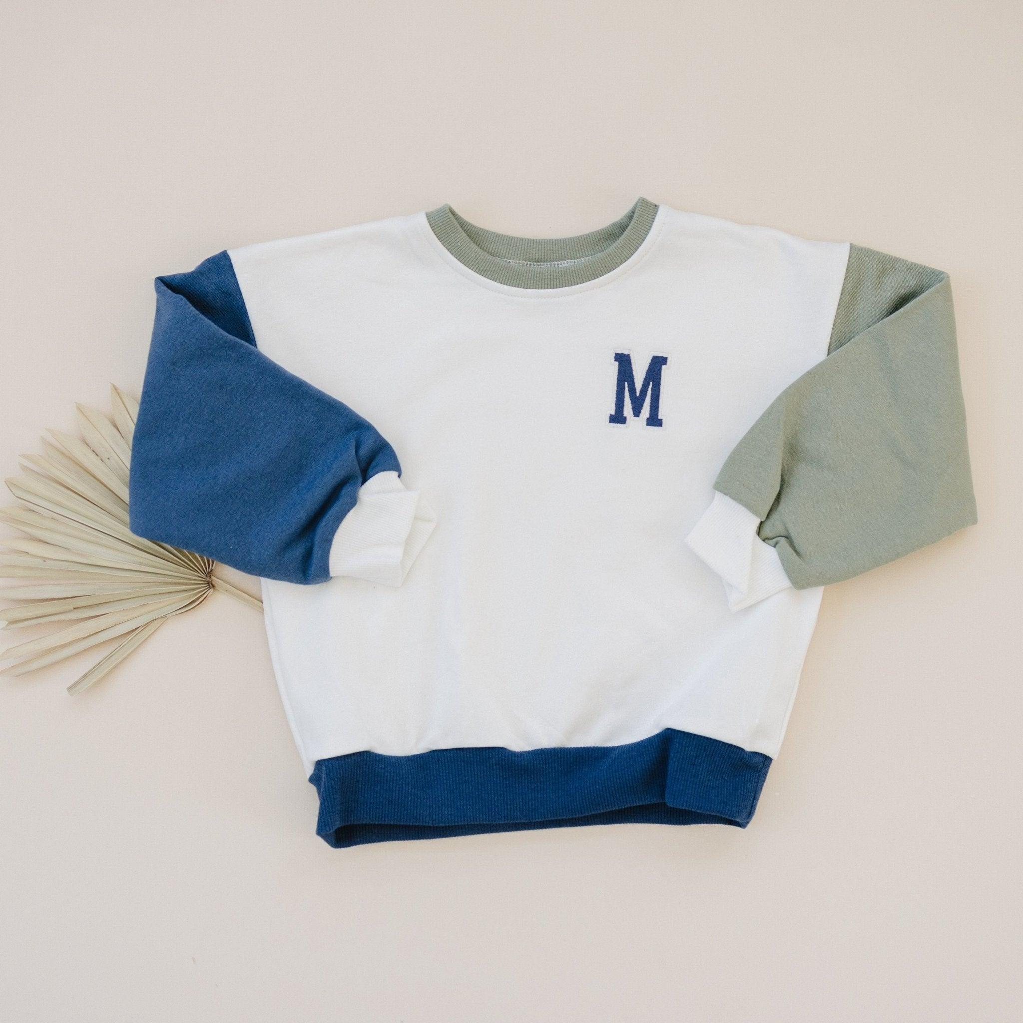 Custom Embroidered Colorblock Crewneck Sweatshirt