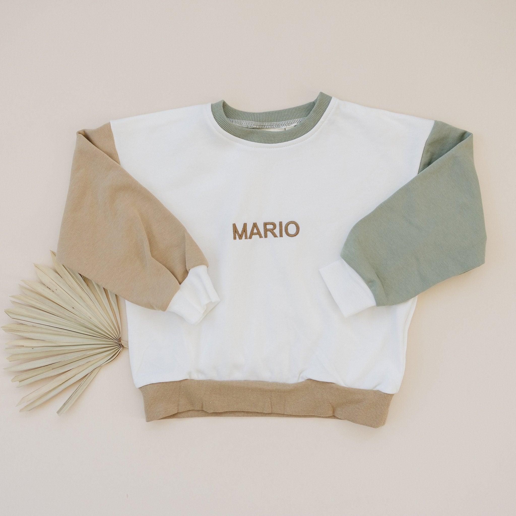 Custom Embroidered Colorblock Crewneck Sweatshirt