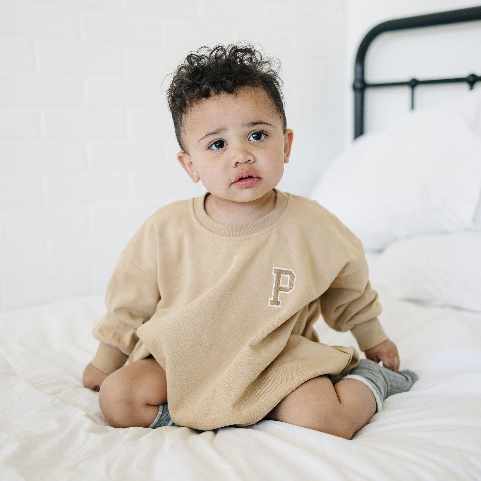 Custom Embroidered Sweatshirt Romper - more colors