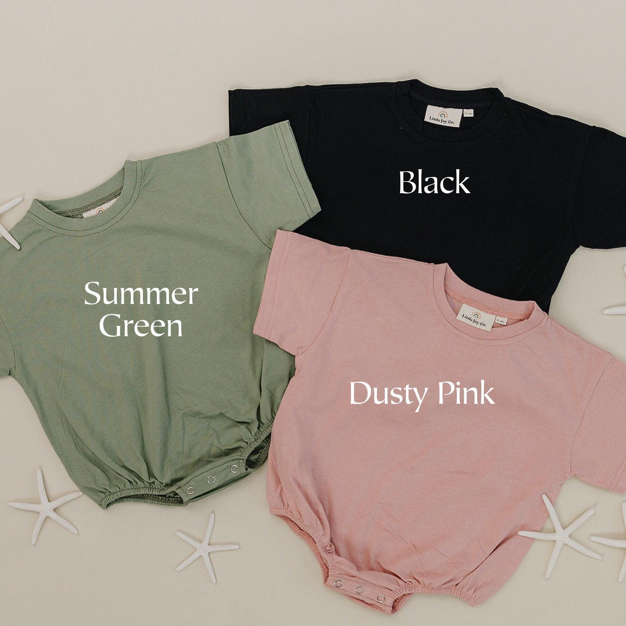 Custom Embroidered T-Shirt Romper - more colors