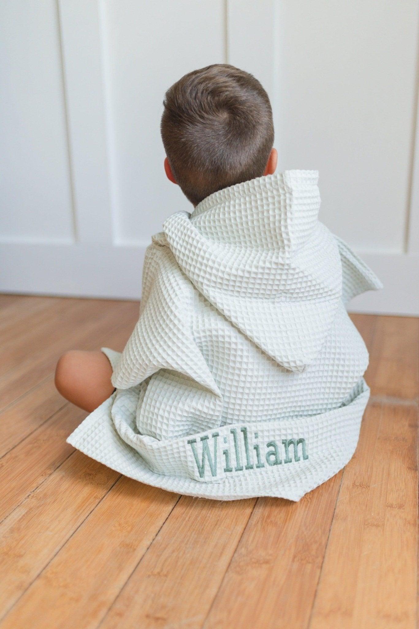 Custom Embroidered Waffle Beach Towel Poncho - more colors