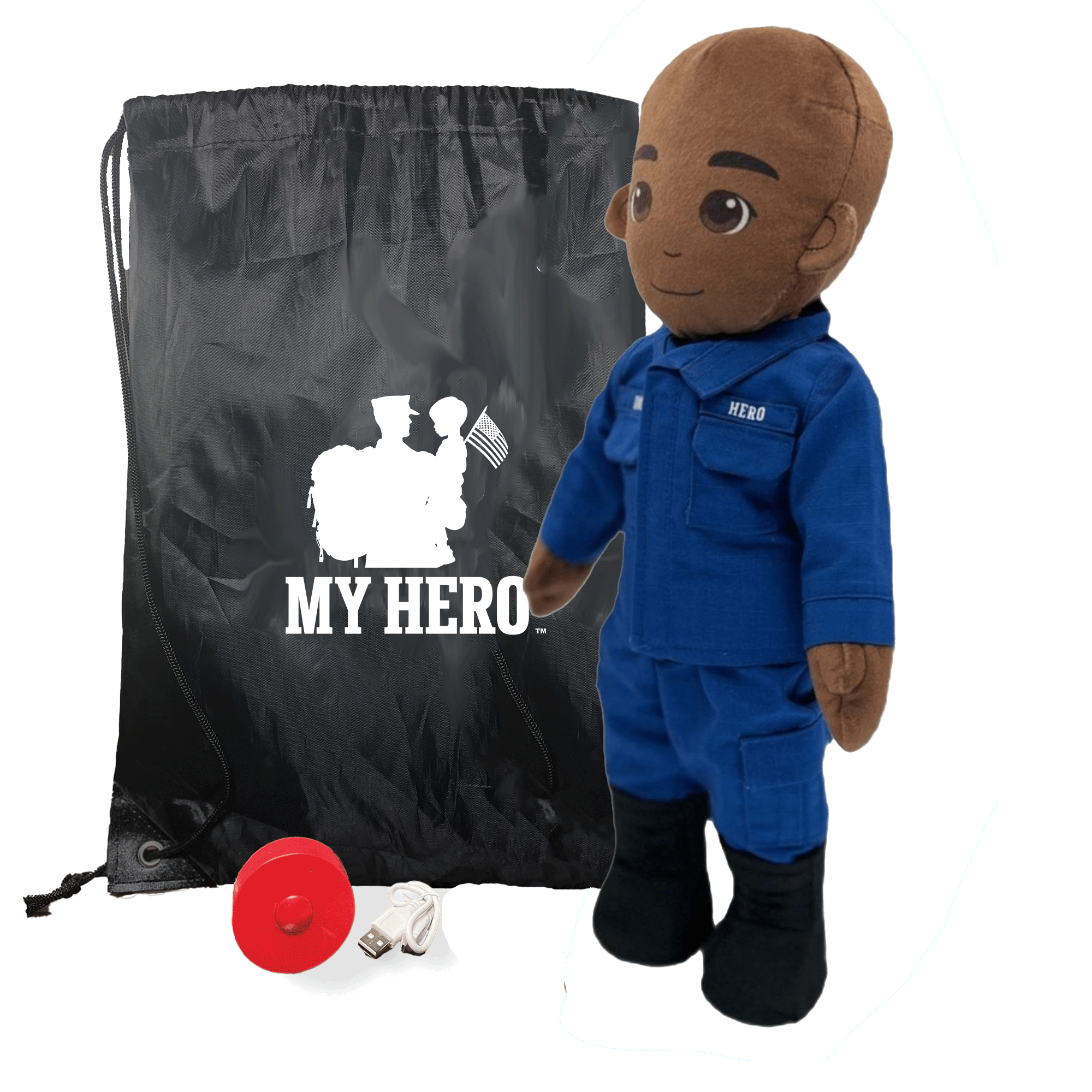Coast Guard Daddy Doll | Military Doll | Recordable Gift