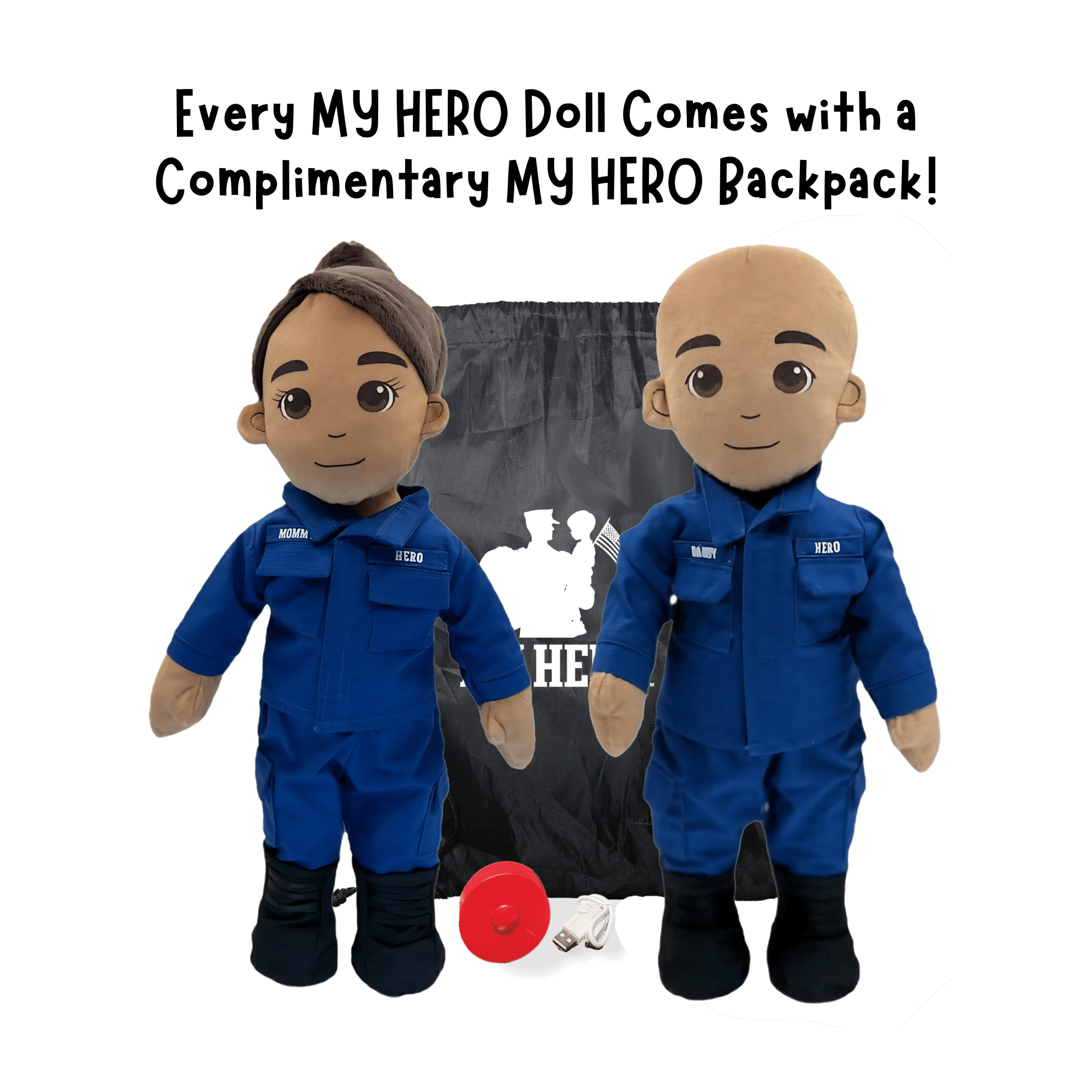 Coast Guard Daddy Doll | Military Doll | Recordable Gift