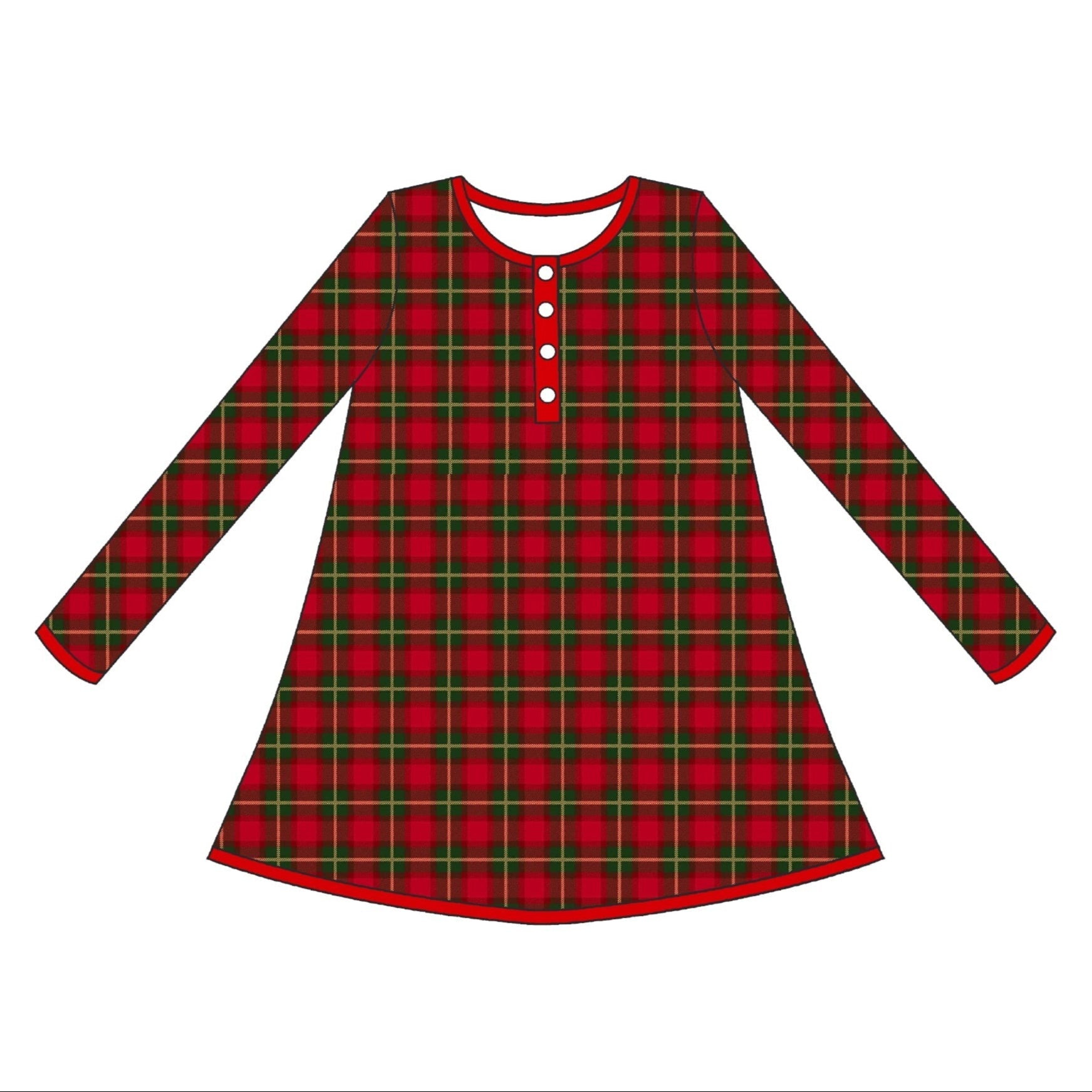 Heritage Holiday Plaid Adult- House Dress **Pre Order ETA Ships end of October**