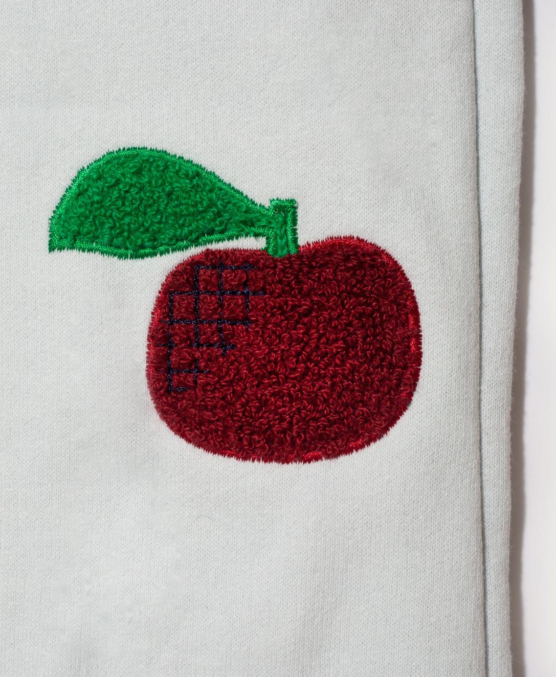 Recycled Cotton Apple Patch Baby Pant - Sky Blue