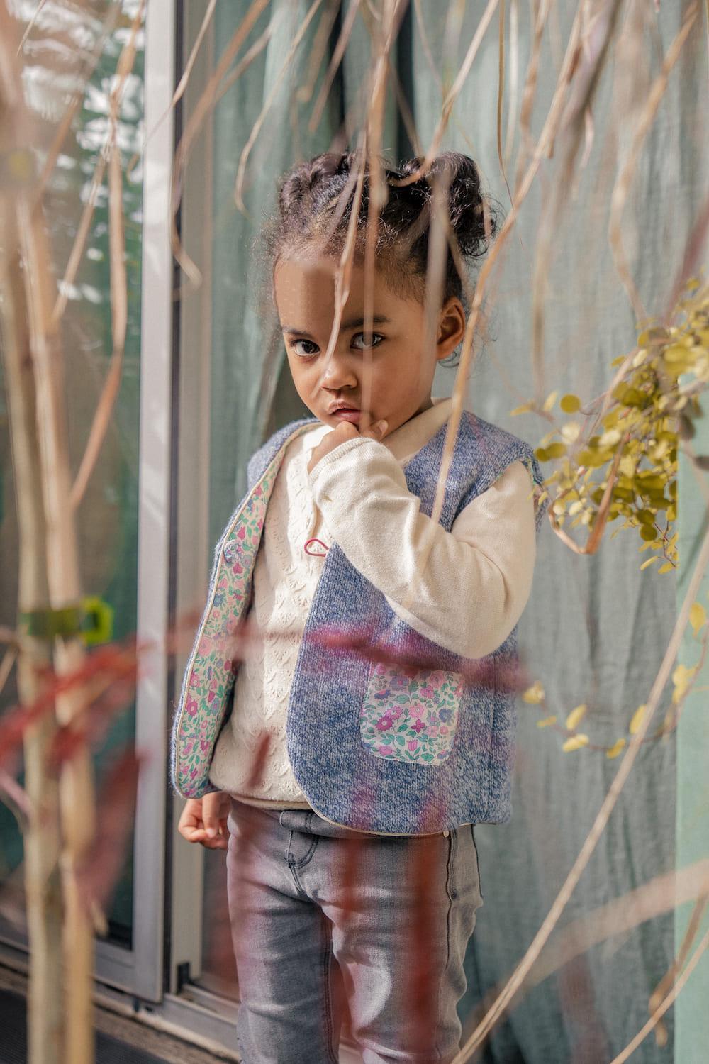 Child's Vest Fig Violet