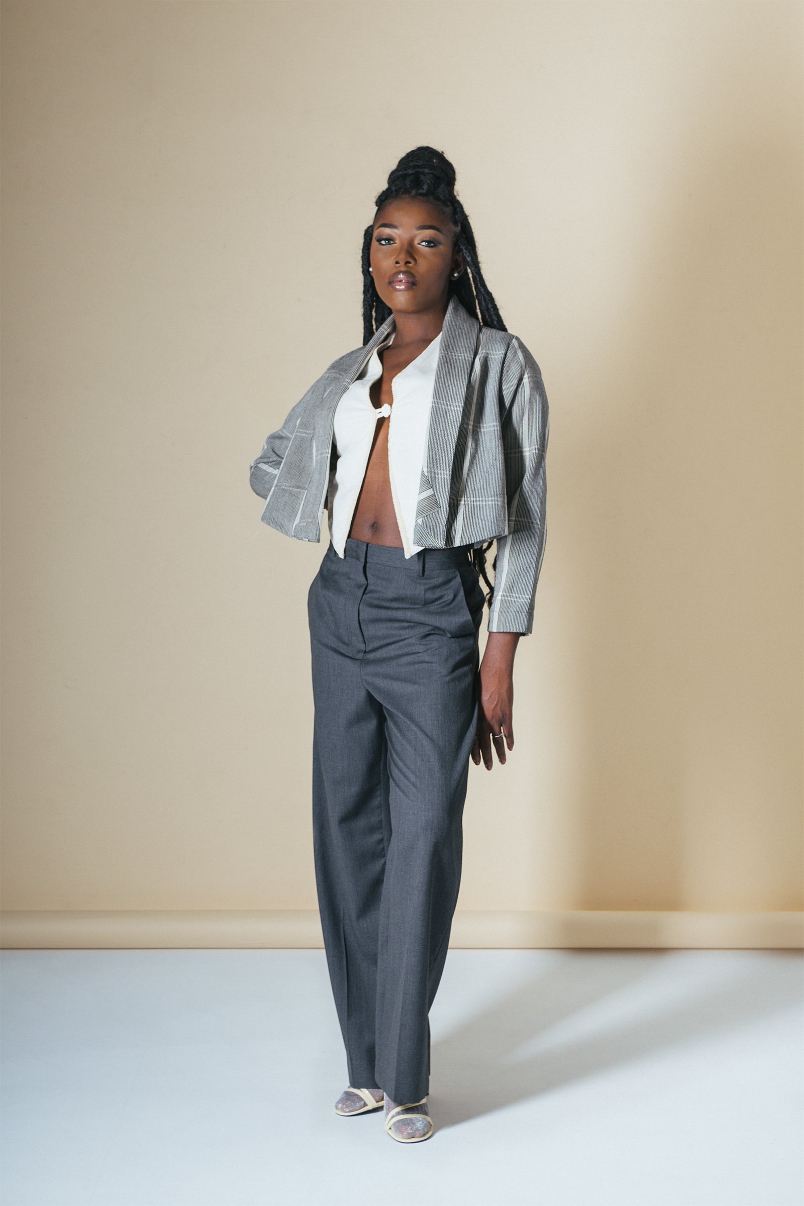 Abiba Jacket - Guinea Fowl