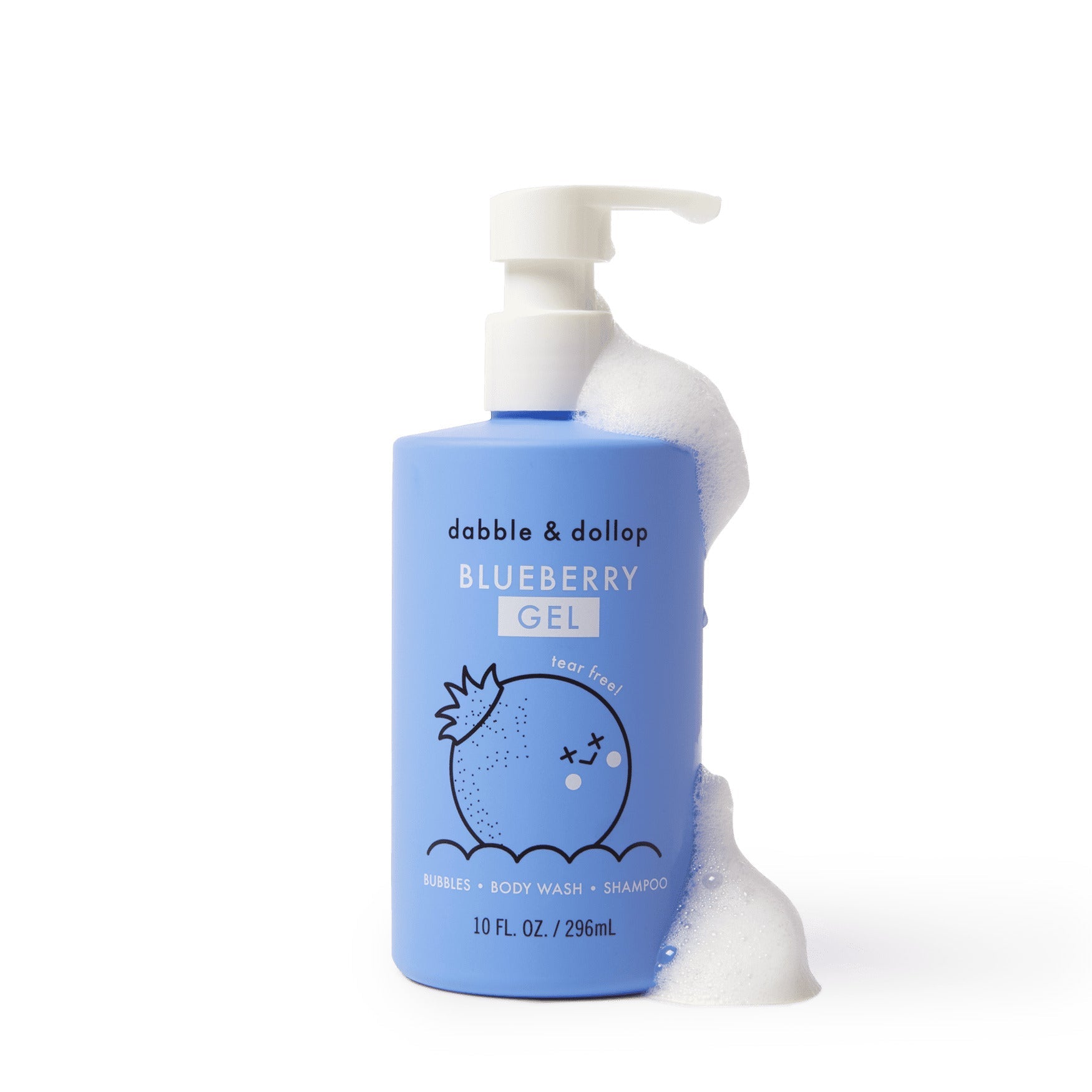 Shampoo & Body Wash - Blueberry Single Bottle Dabble & Dollop   