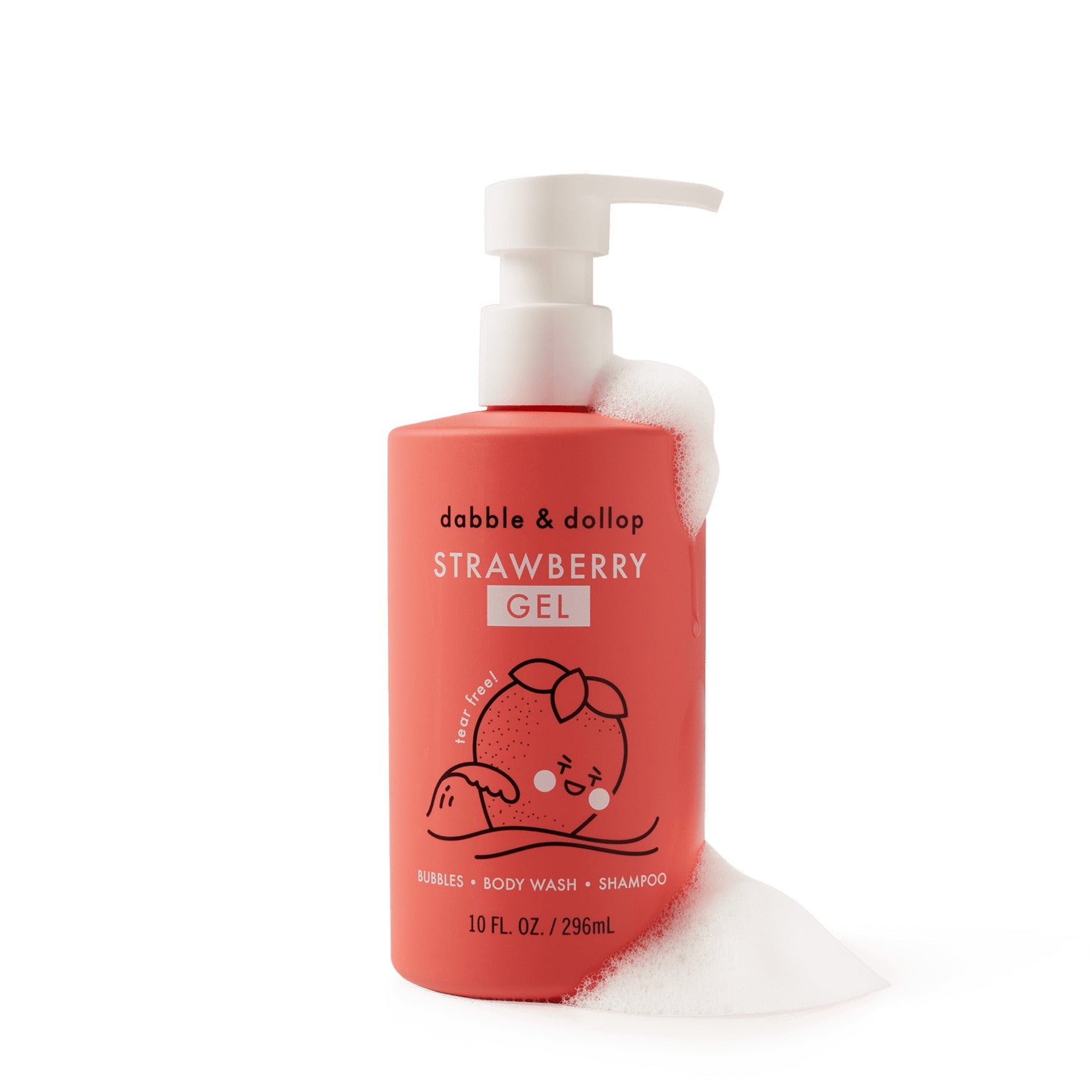 Shampoo & Body Wash - Strawberry Single Bottle Dabble & Dollop   