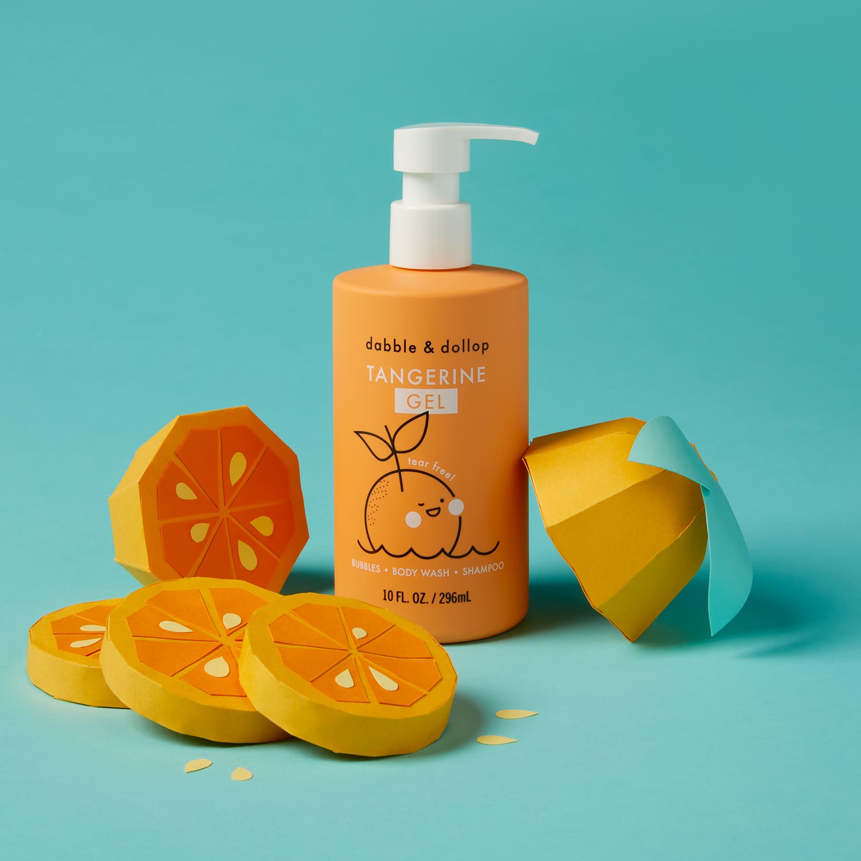 Shampoo & Body Wash - Tangerine Single Bottle Dabble & Dollop   