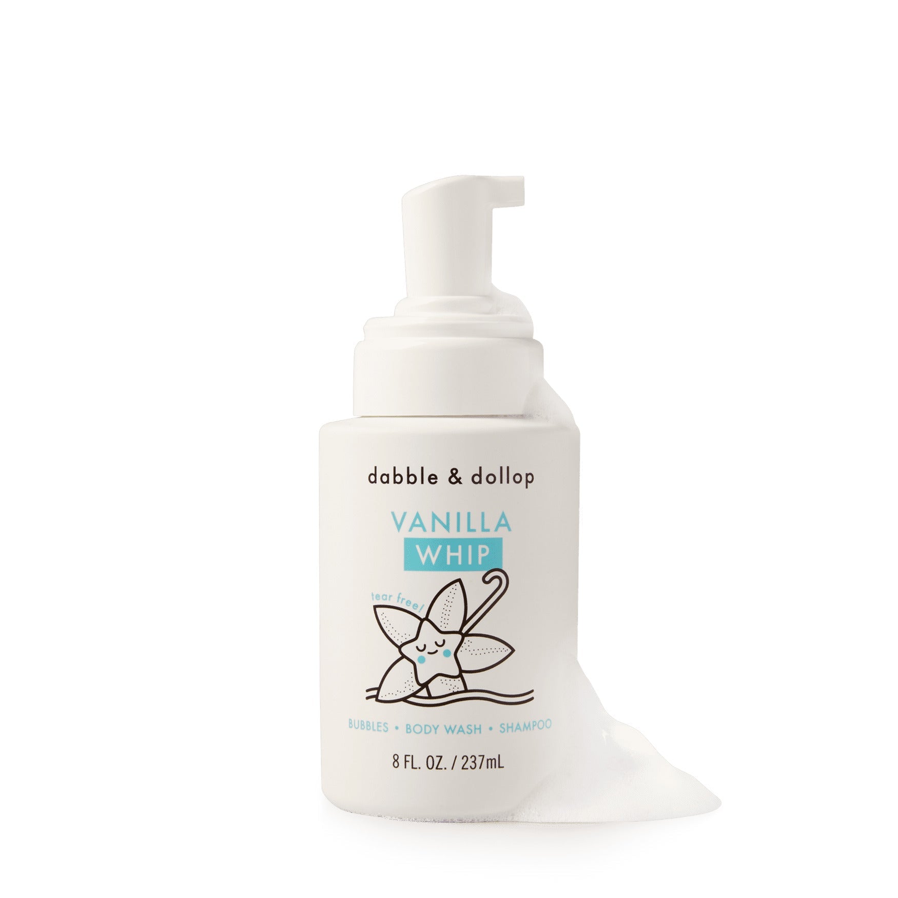 Shampoo & Body Wash - Vanilla Whip Single Bottle Dabble & Dollop   