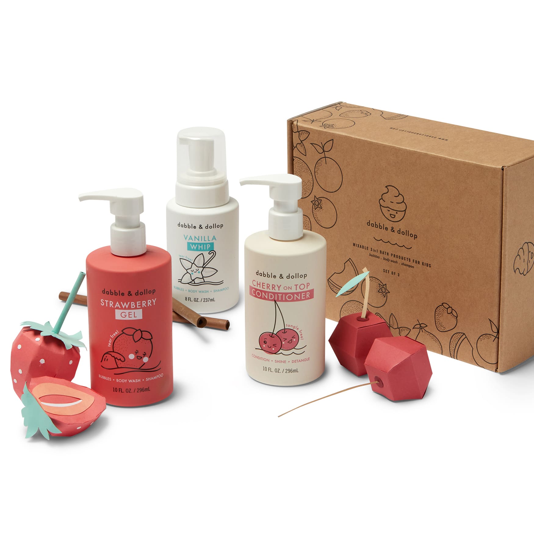 Cherry Berry Bath Set Bundles Dabble & Dollop   