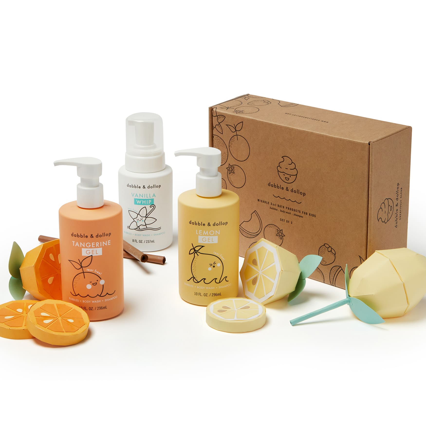 Citrus Kiss Bath Set Box Set Dabble & Dollop   