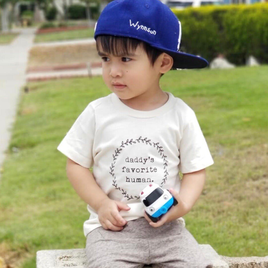 Daddy’s Favorite Human Organic Kids T-Shirt