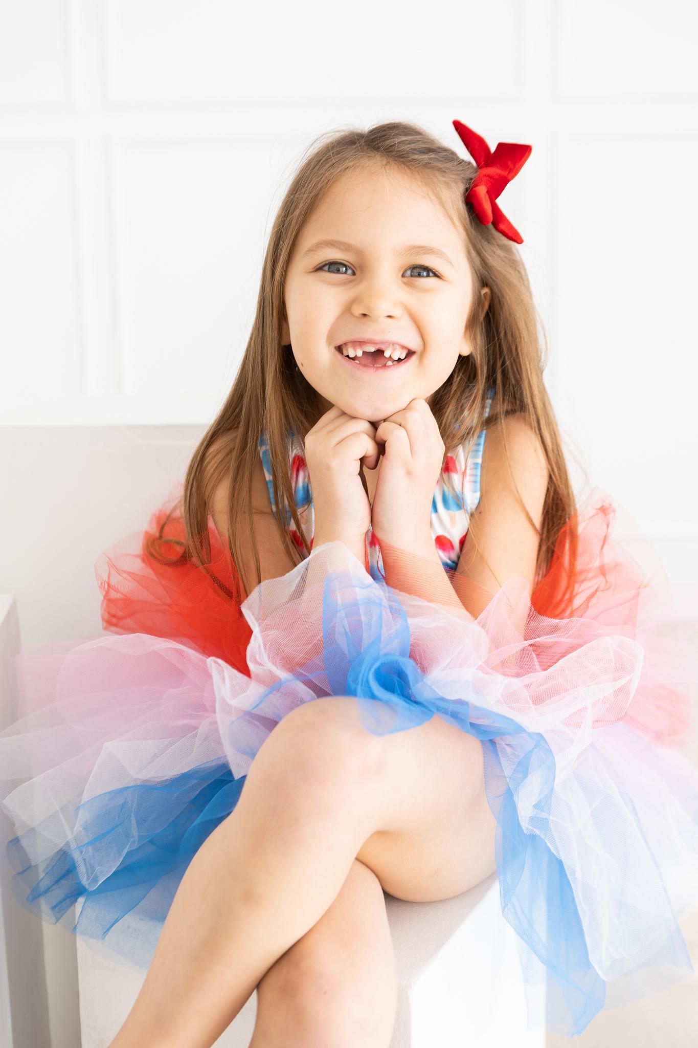 Red, White & Cute Tank Tutu Leotard