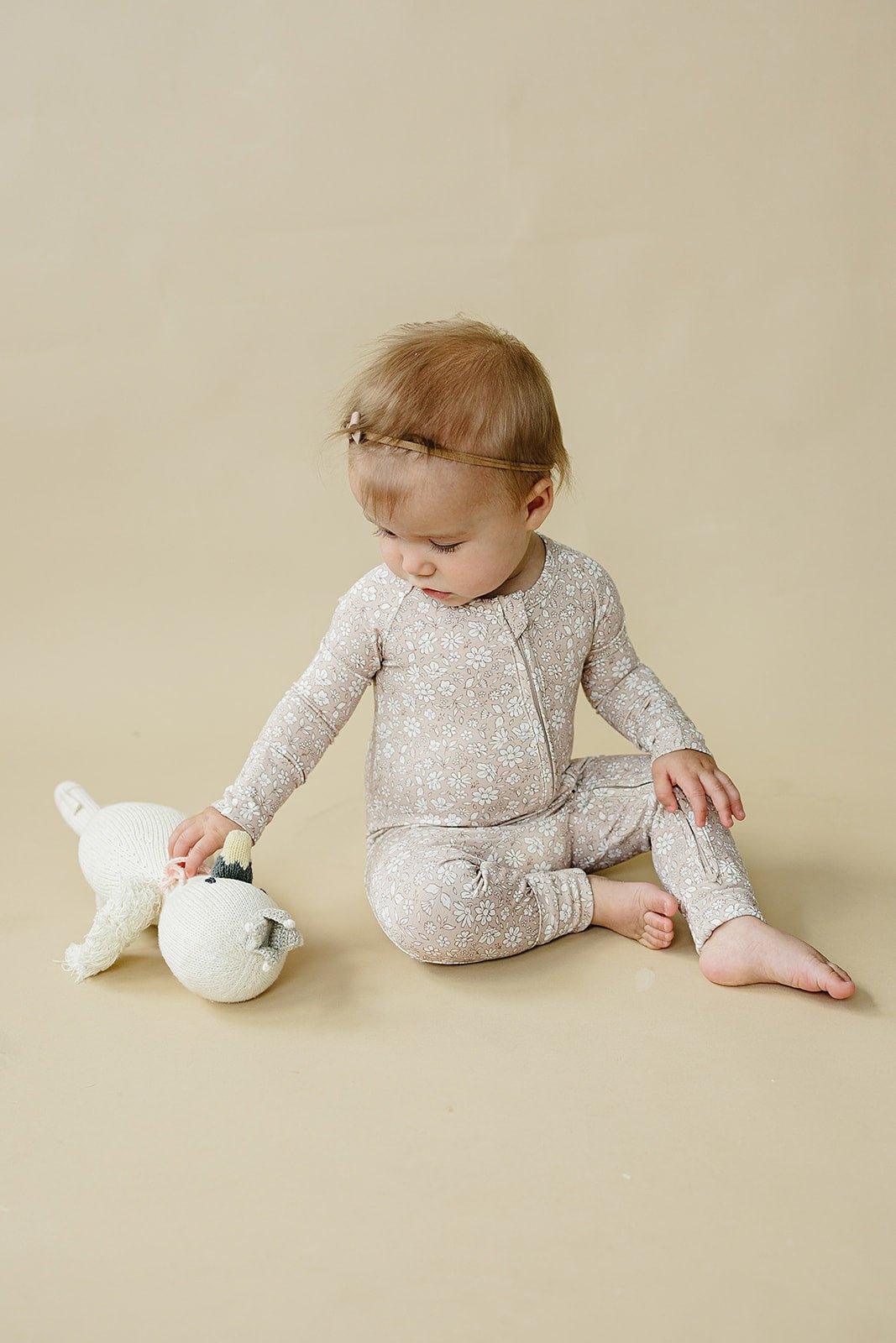 Dainty Ditsy Bamboo Zippy Romper