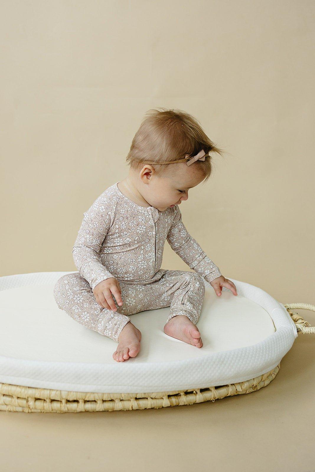 Dainty Ditsy Bamboo Zippy Romper