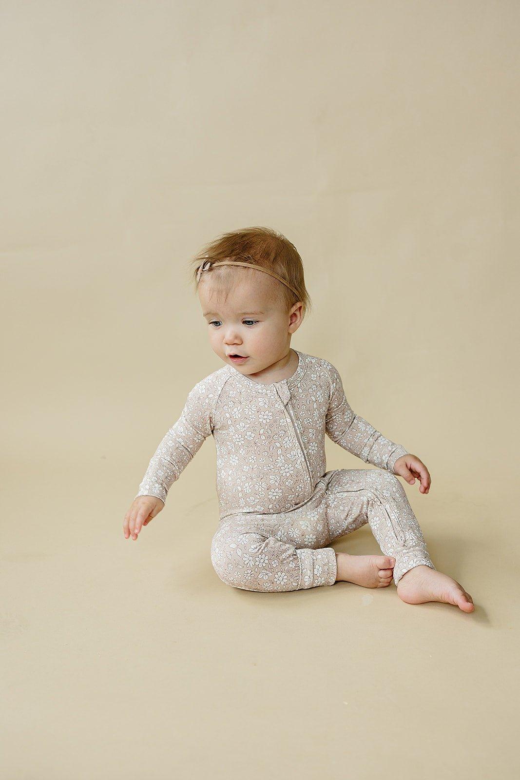 Dainty Ditsy Bamboo Zippy Romper