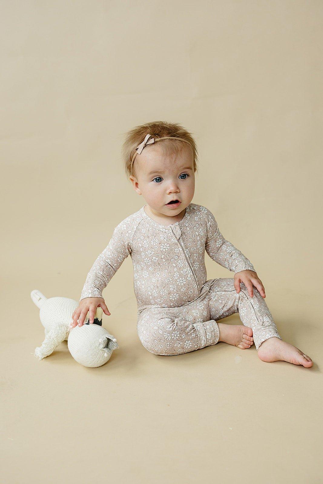 Dainty Ditsy Bamboo Zippy Romper