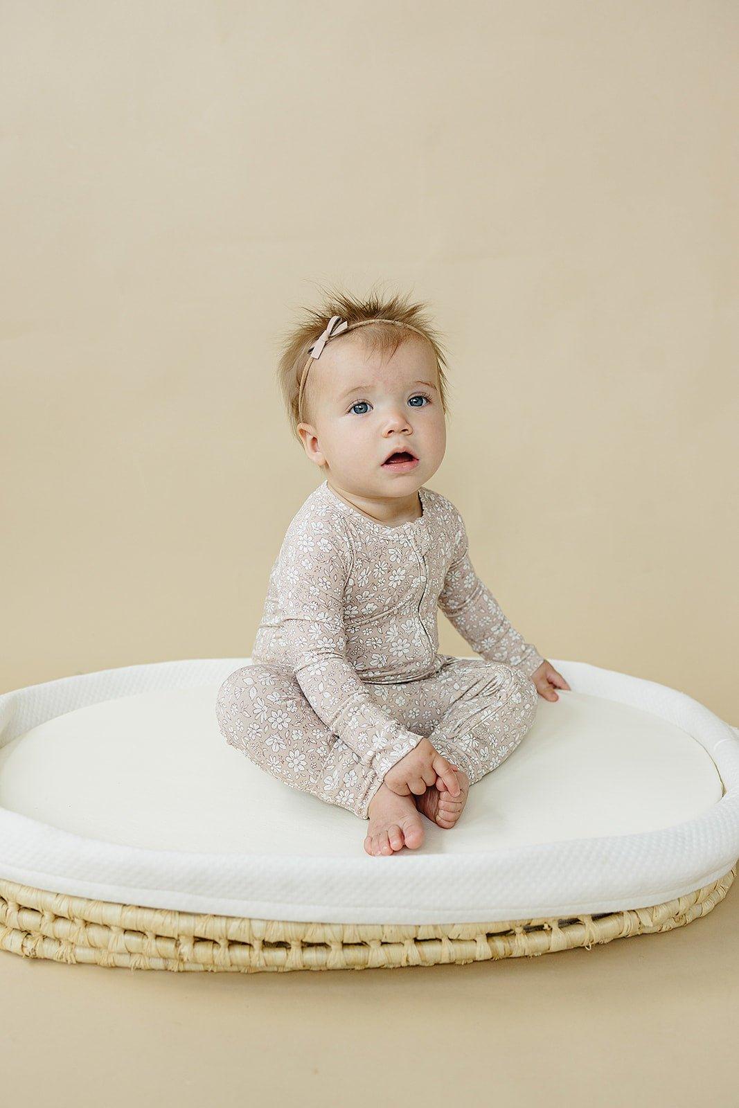 Dainty Ditsy Bamboo Zippy Romper