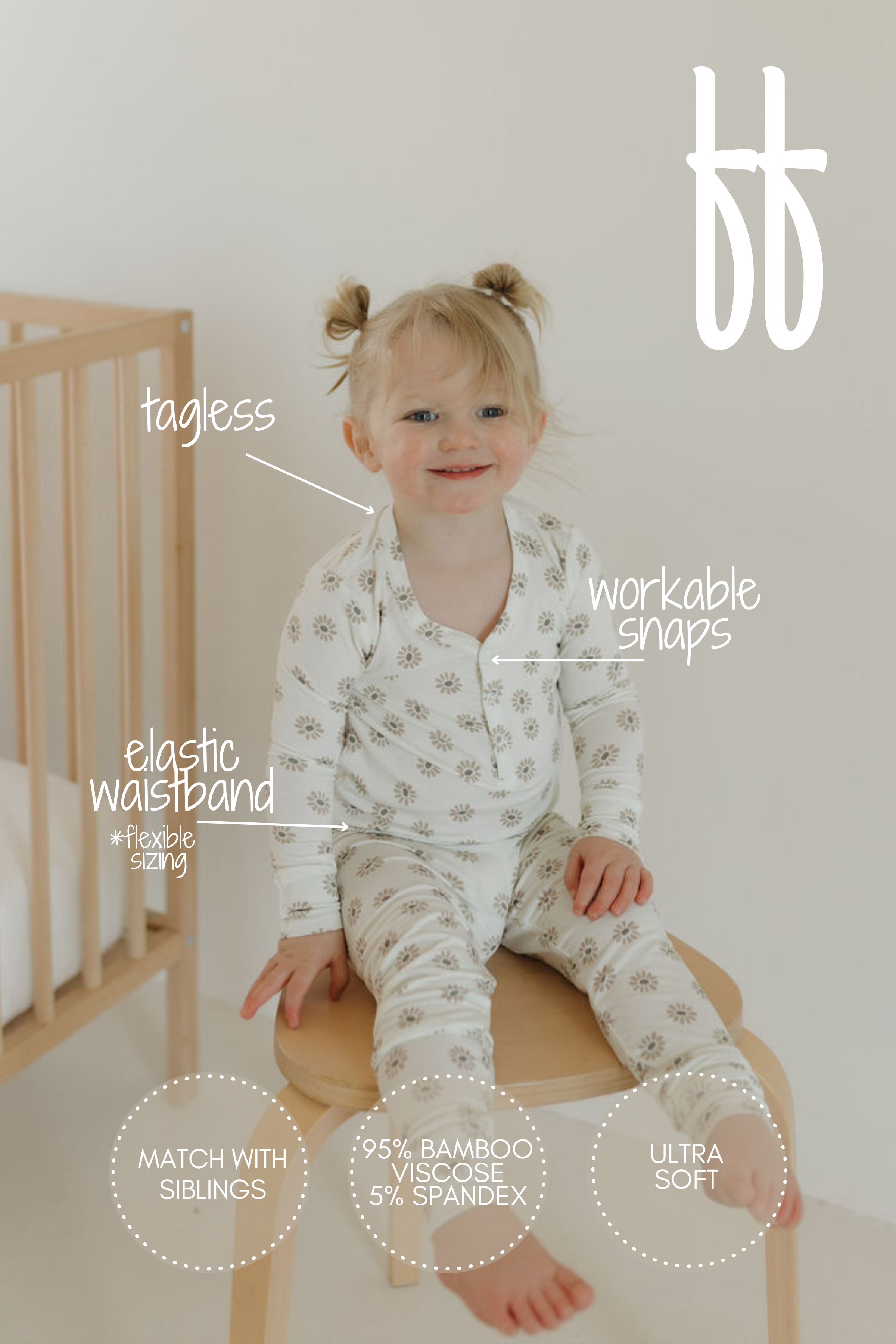 Bamboo Two Piece Pajamas | Daisy Fields