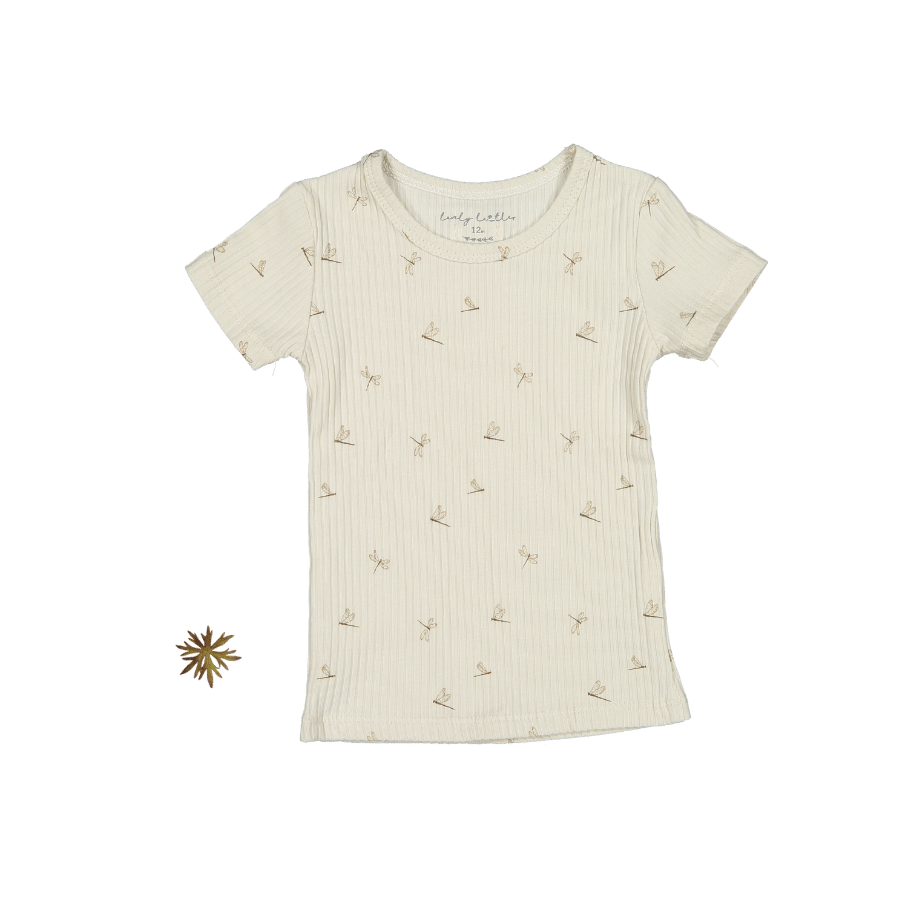 The Printed Short Sleeve Tee - Dragonfly Short Sleeve Tee Lovely Littles   