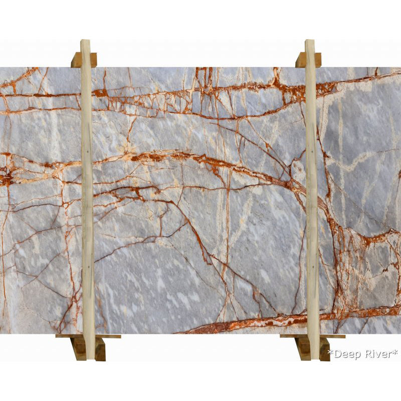 Deep River Gray Bookmatching Marble Slabs Polished - Livfloors Collection