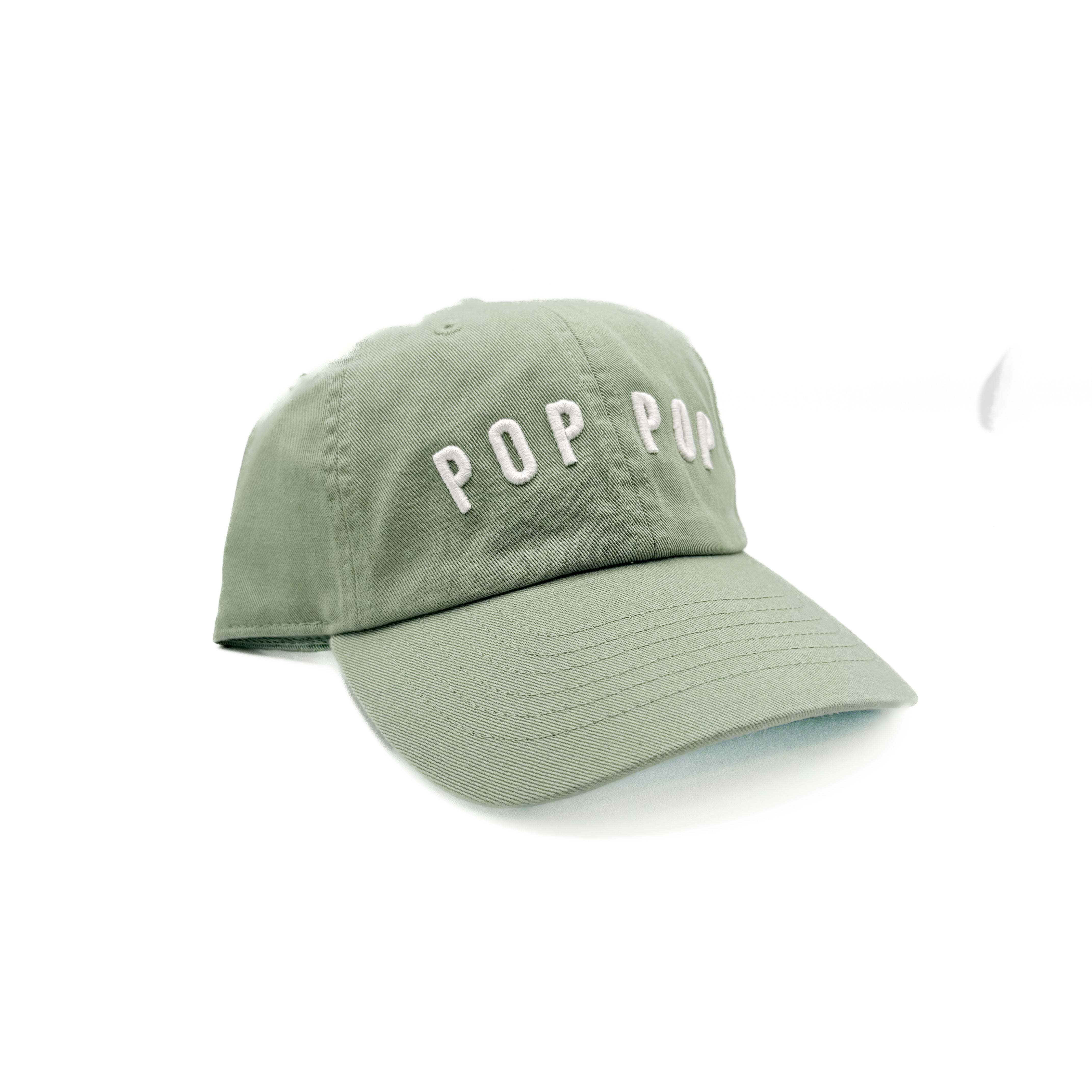 Pop Pop Baseball Hat (one line)