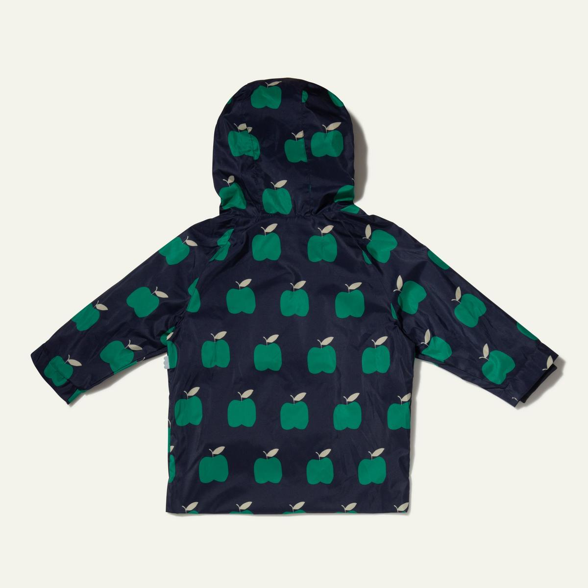 Recycled Fabric Apple Baby Raincoat - Blue Ribbon Apple