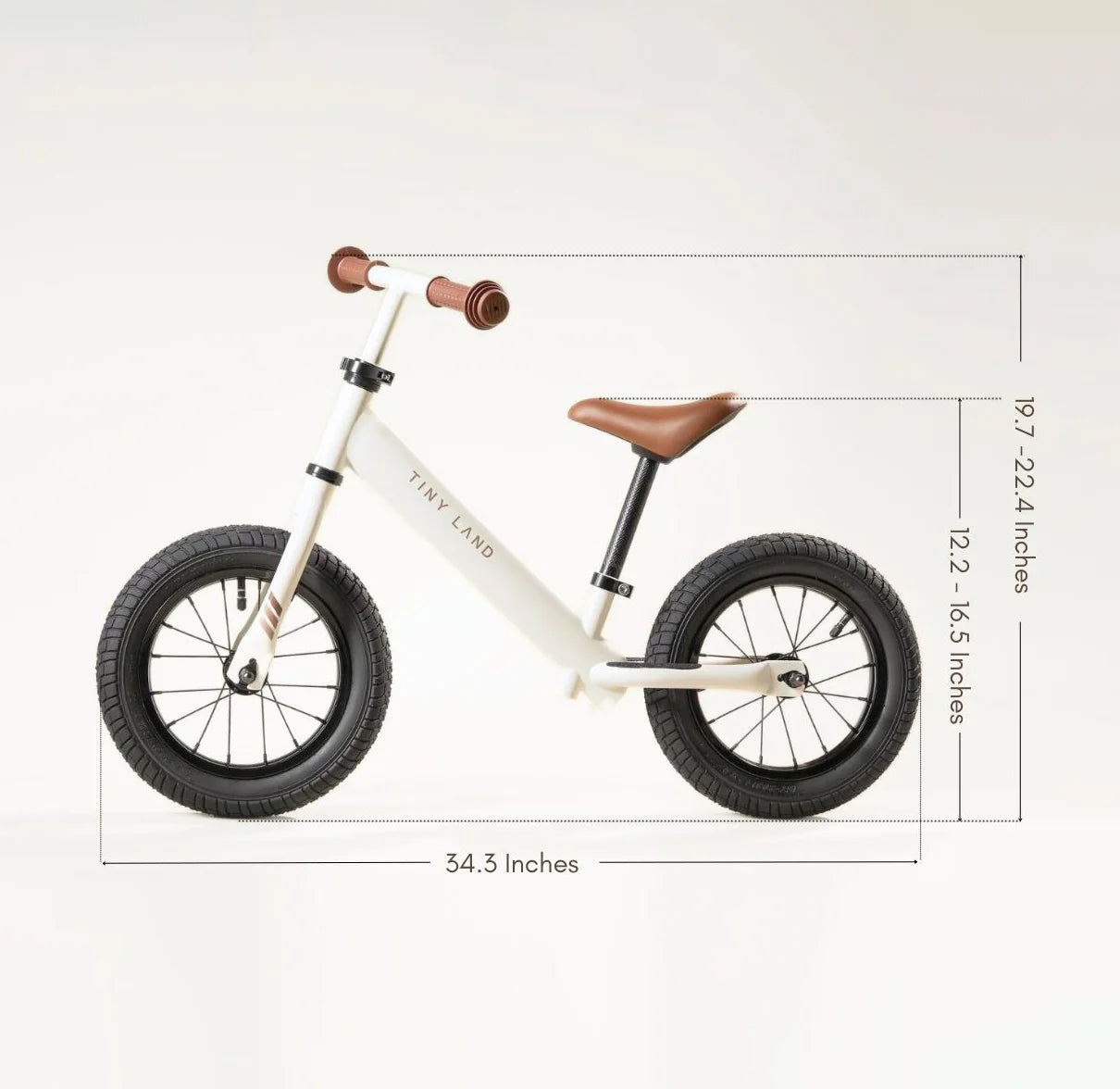 Tiny Land® Balance Bike - Milky White Push & Pedal Riding Vehicles Tiny Land   