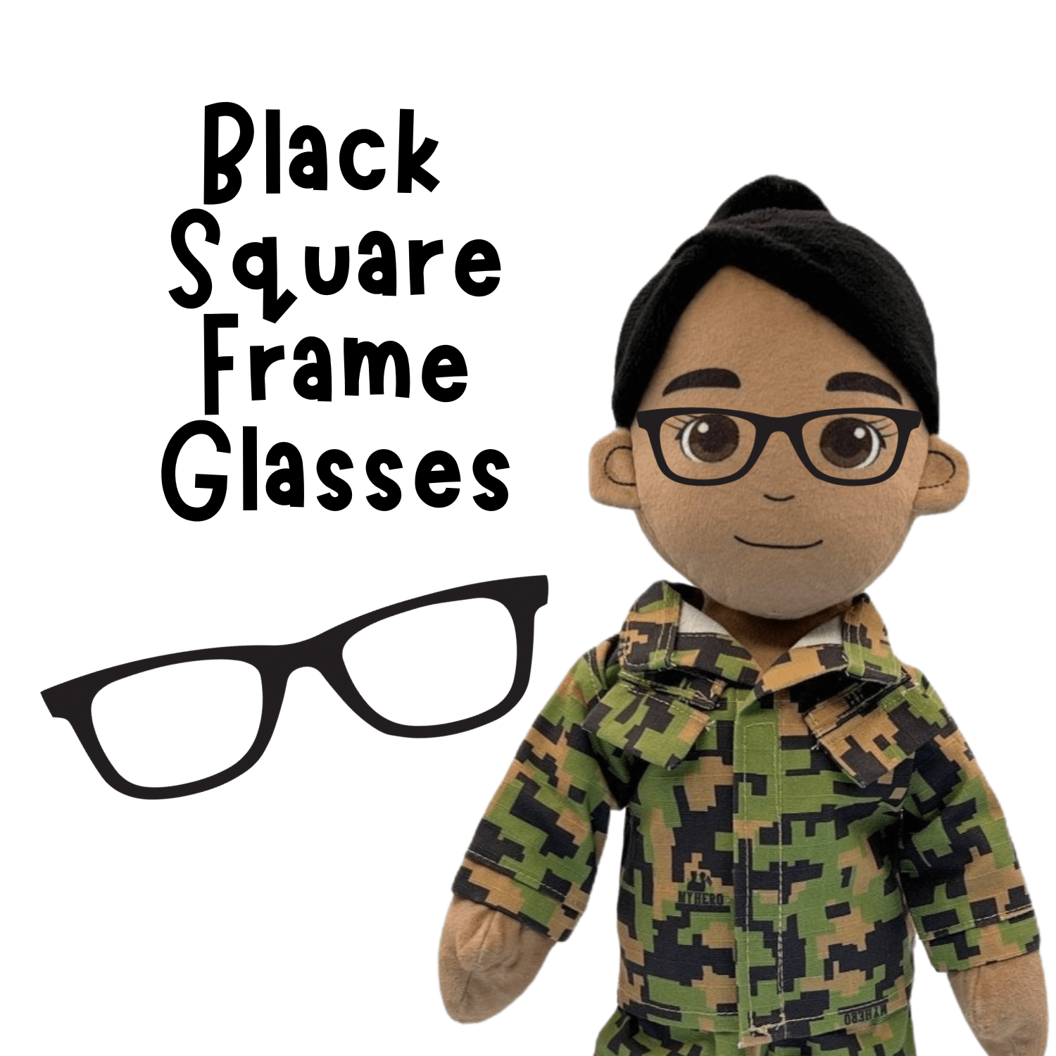 Custom Plush Doll - Add Mustache, Freckles, Glasses, and More | DIY Friendly