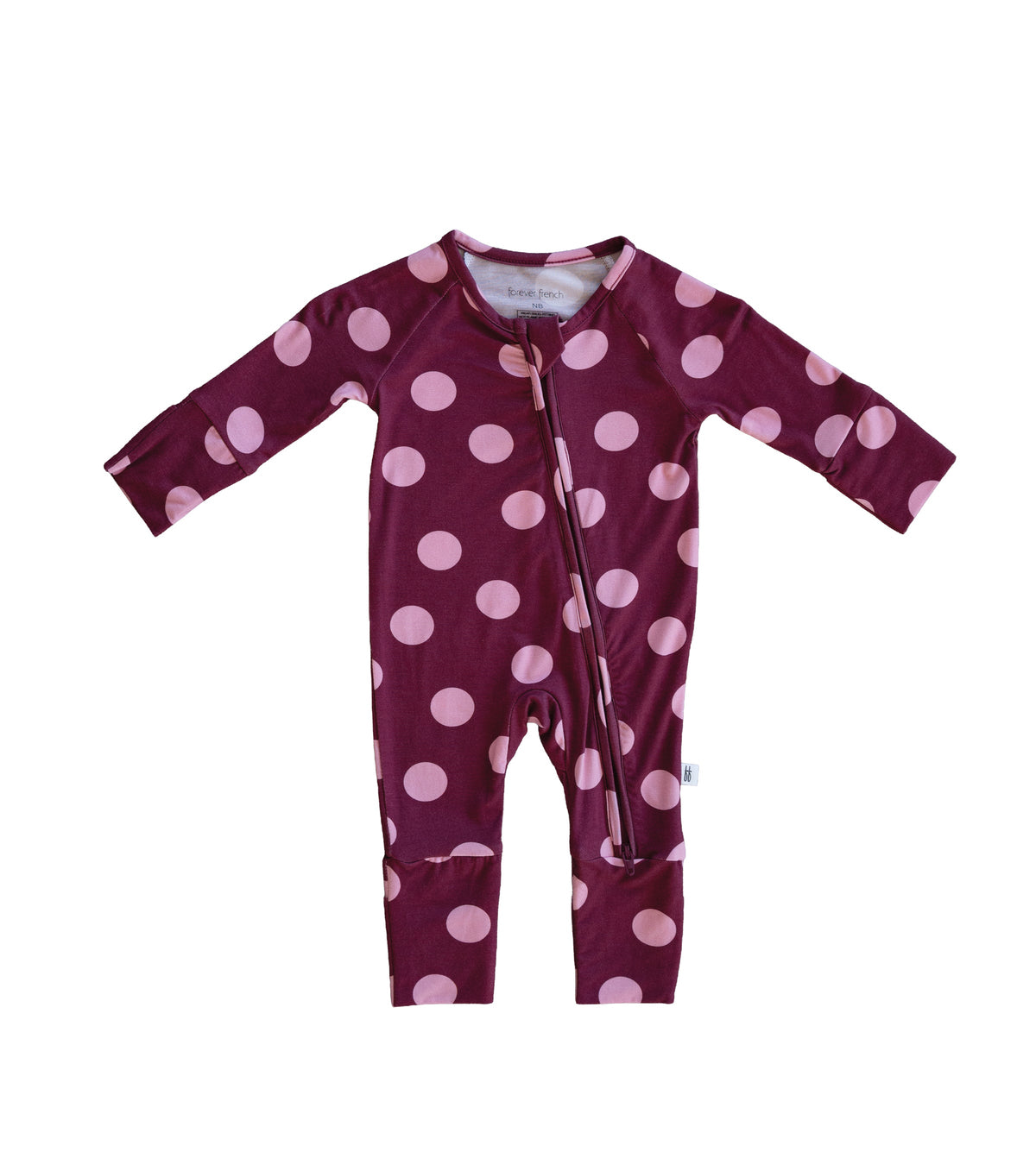 Bamboo Zip Pajamas | Heather Rose Dot