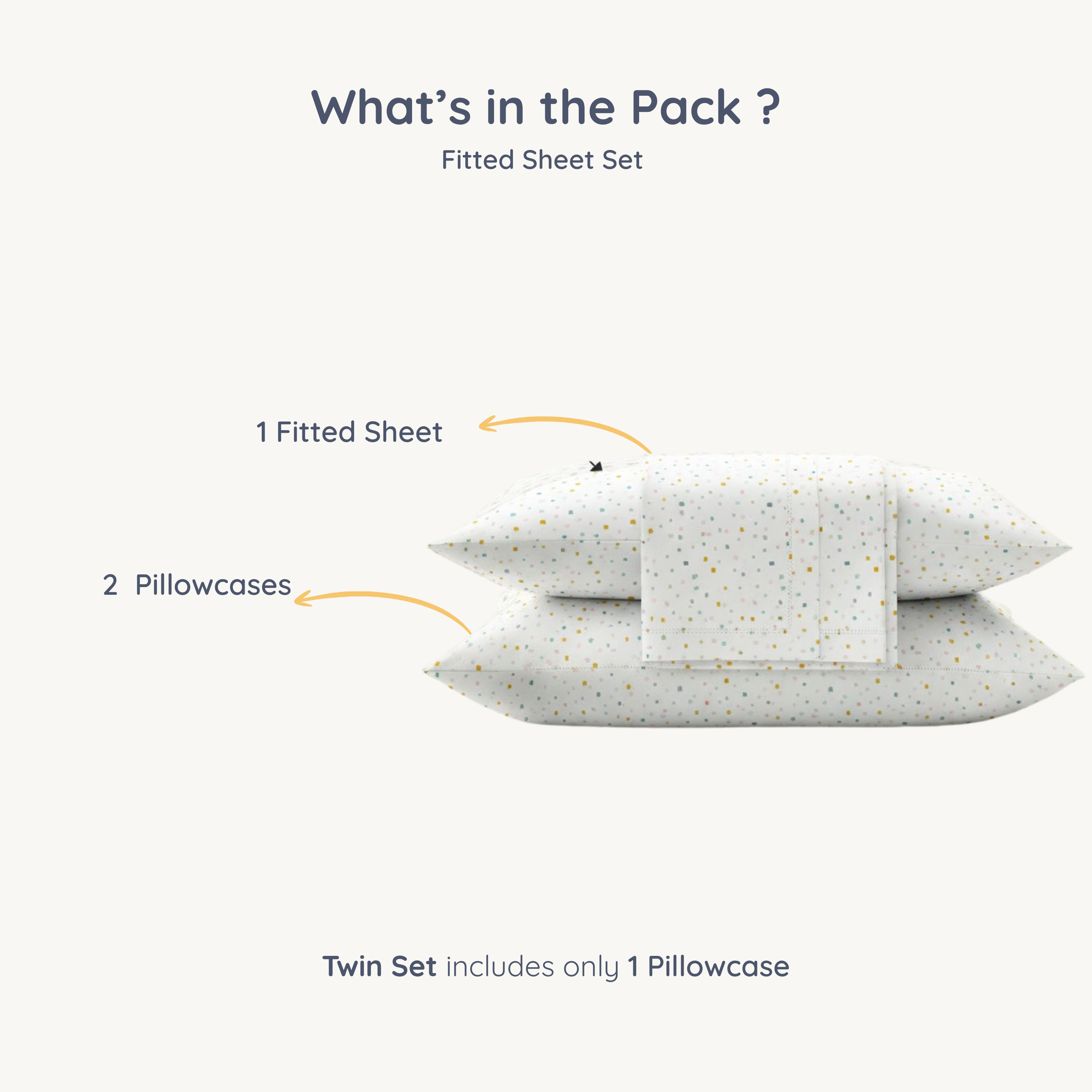 Organic Kids Fitted Sheet - Dotty