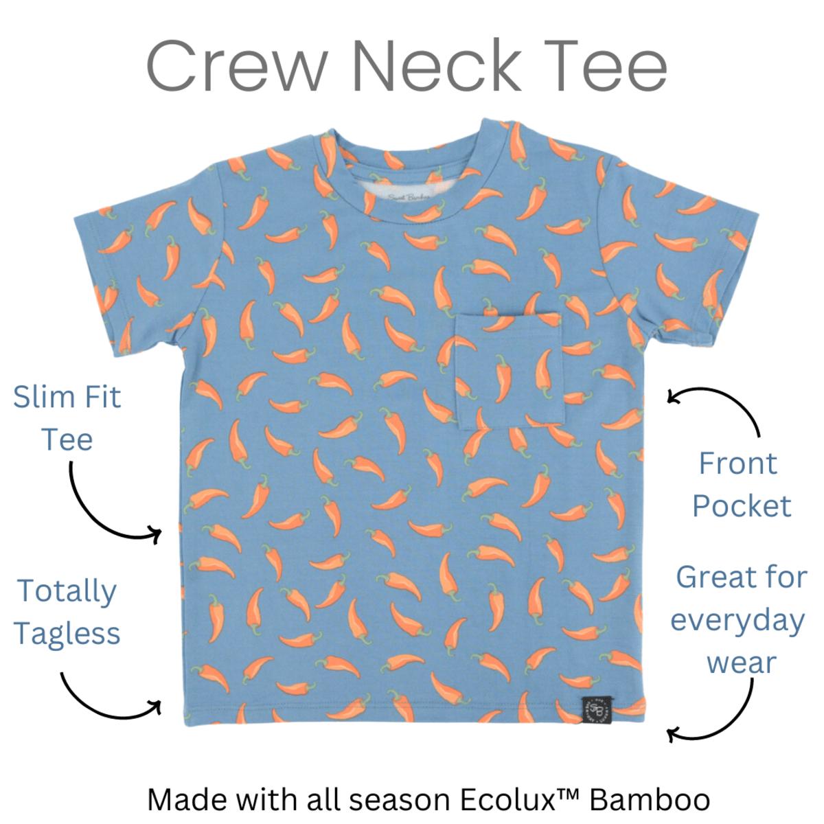 Crew Neck Tee - Chili Pepper