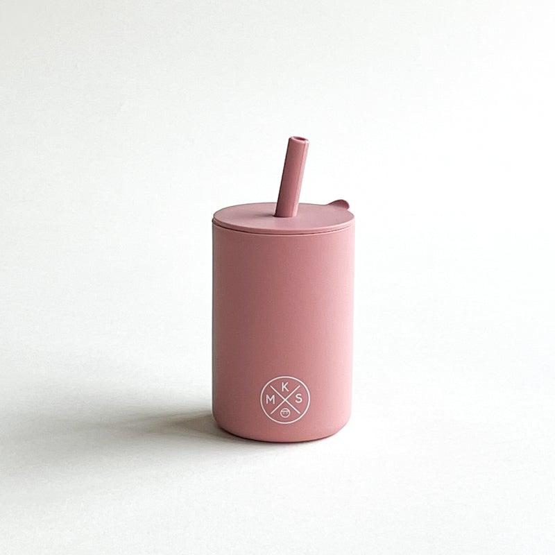 Drinking cup with straw - Dusty pink Drinking cup MKS Miminoo   