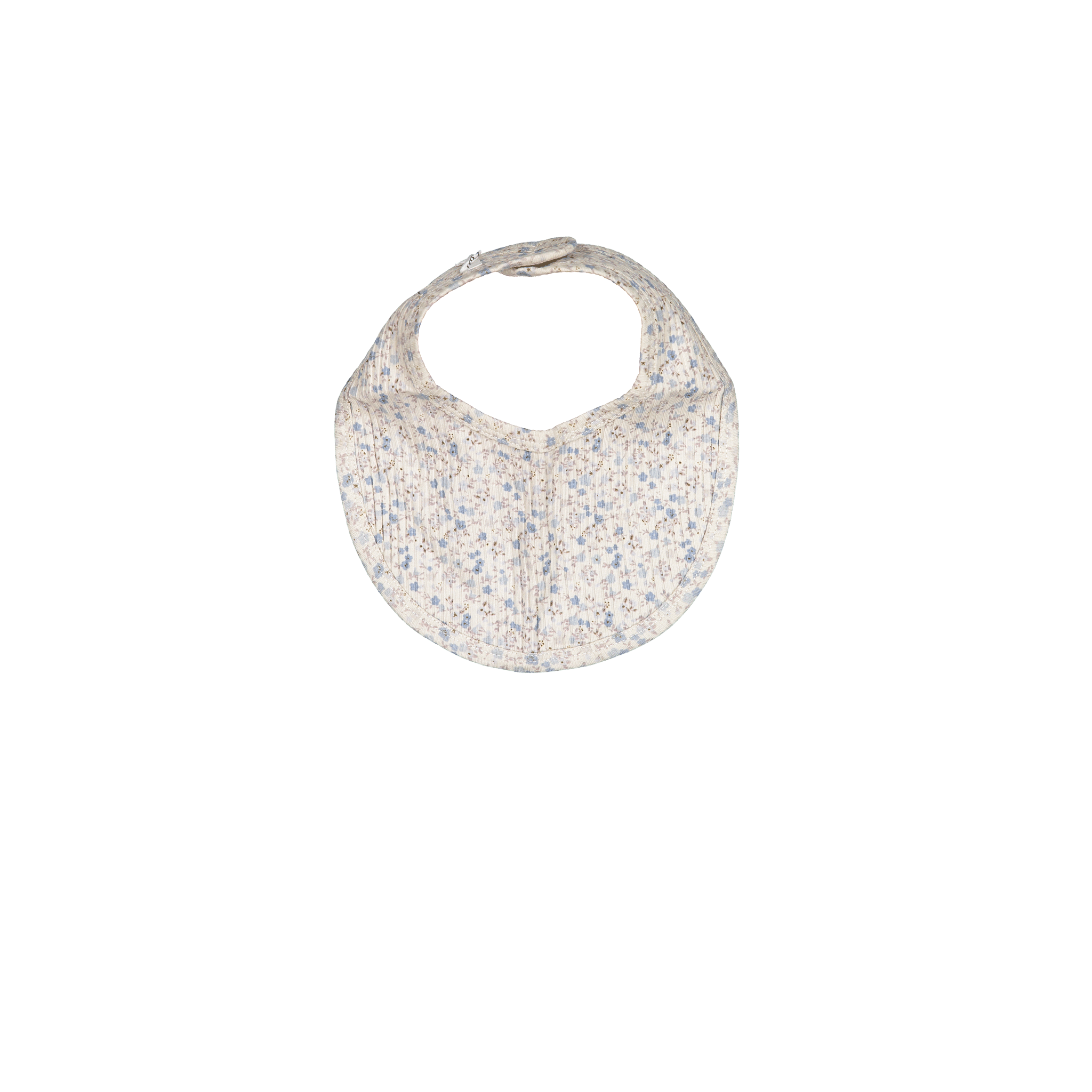 The Printed Bib - Dusty Blue Floral