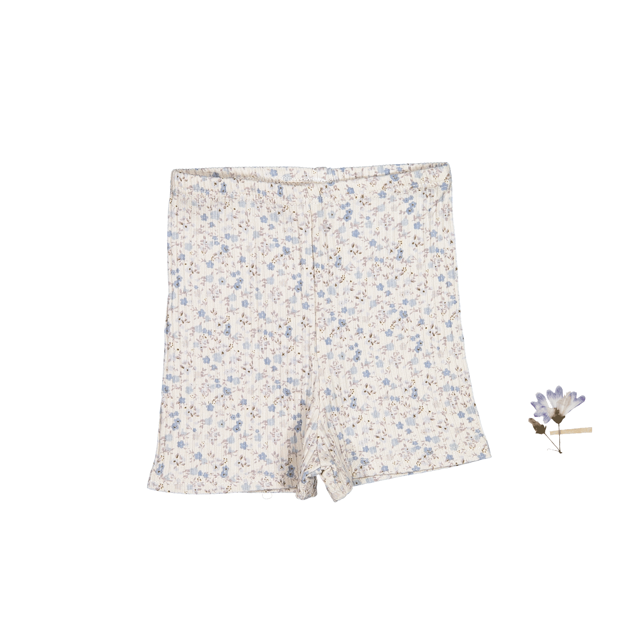 The Printed Short  - Dusty Blue Floral