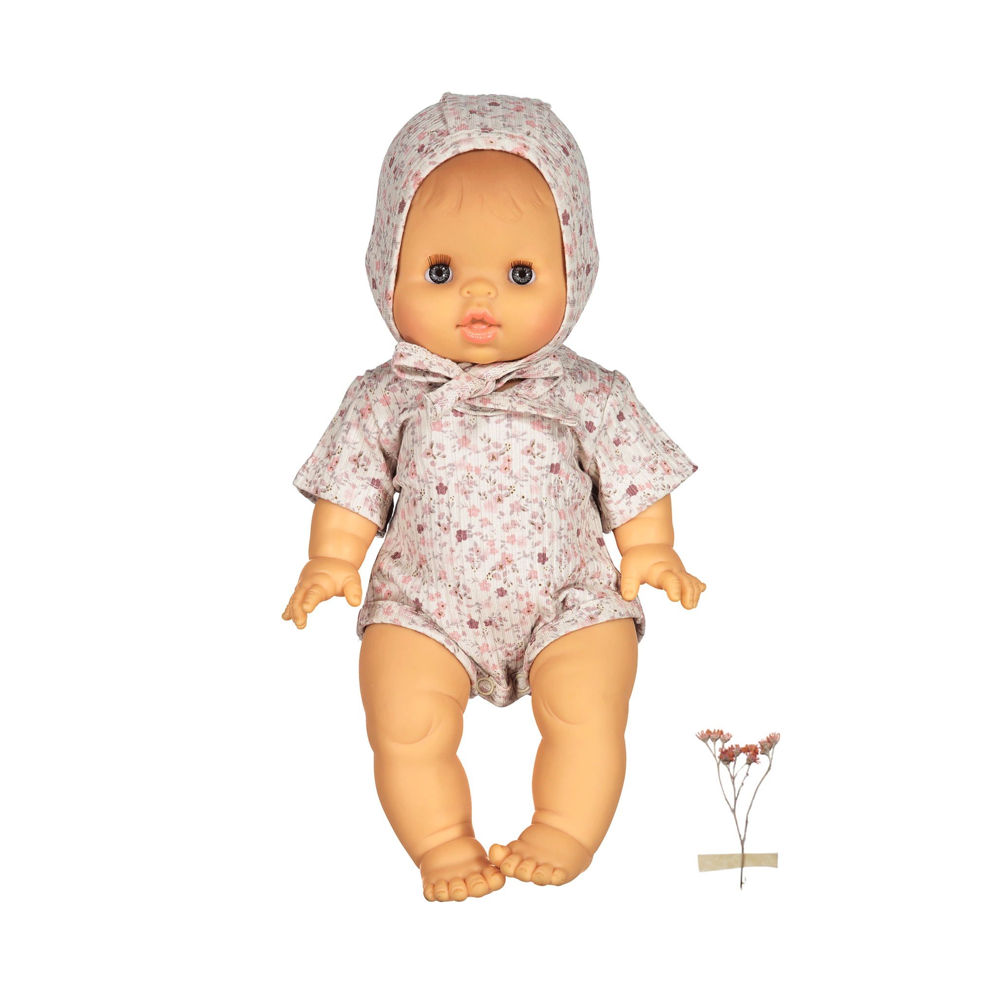 The Printed Doll Clothes - Dusty Mauve Floral