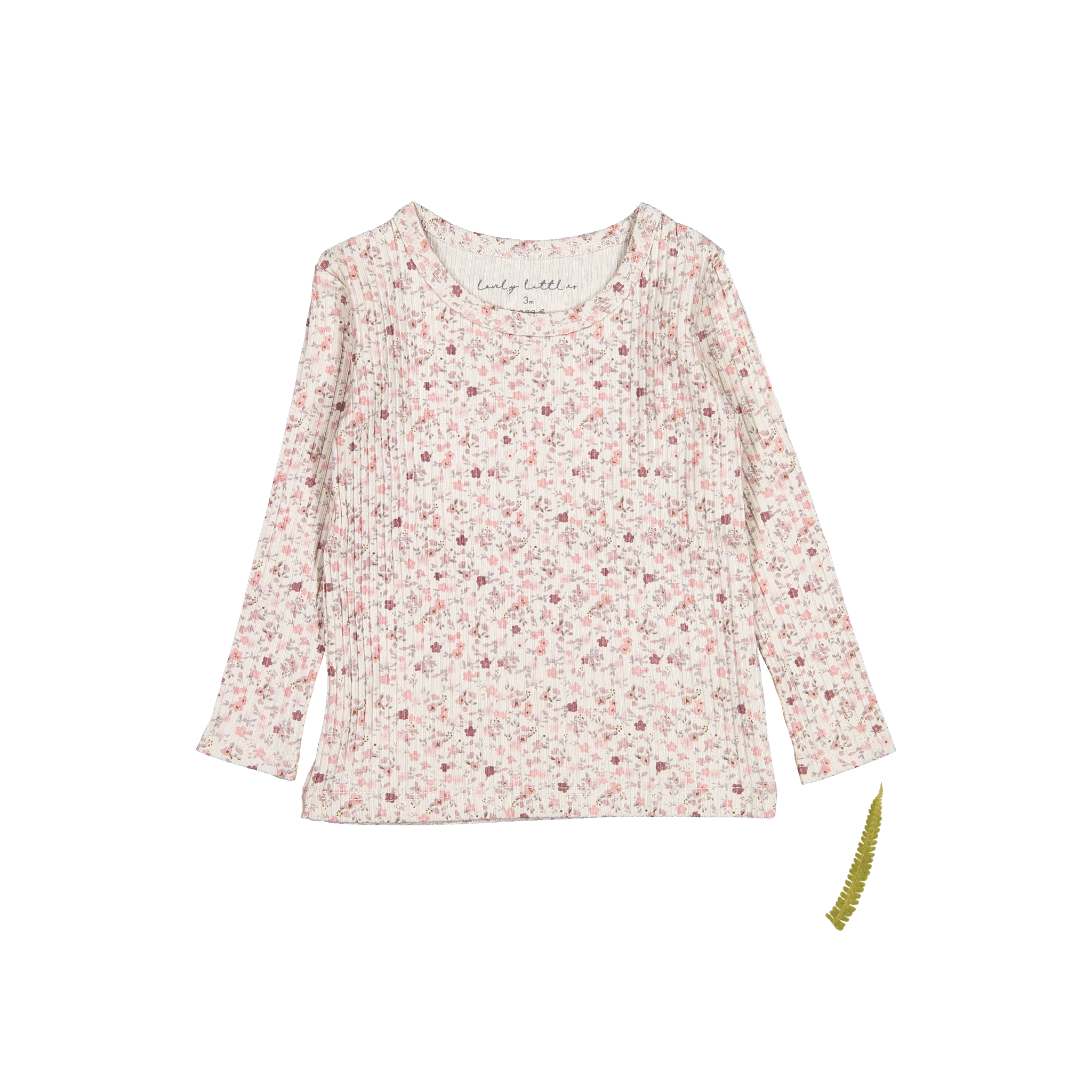 The Printed Long Sleeve Tee - Dusty Mauve Floral