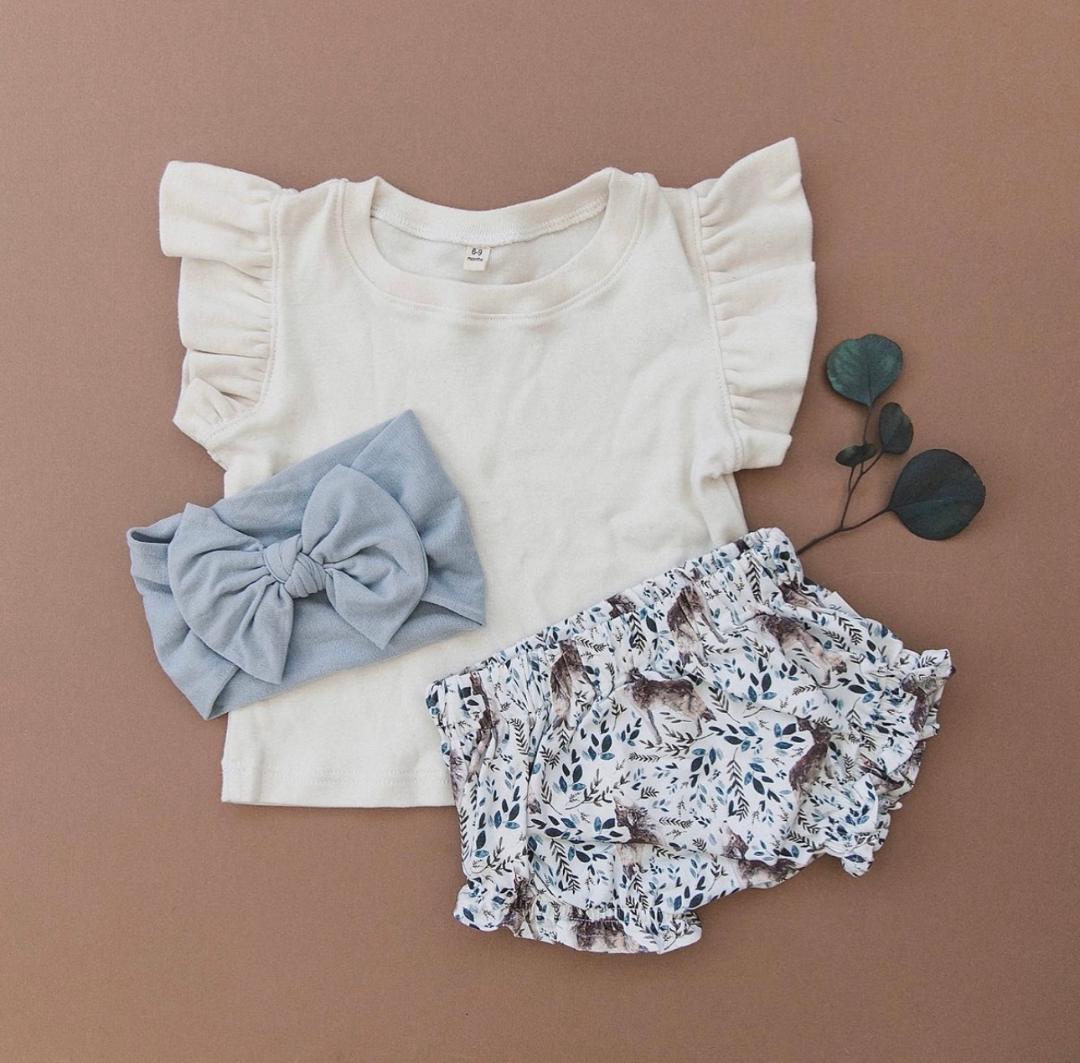 Dusty Blue Classic Bow