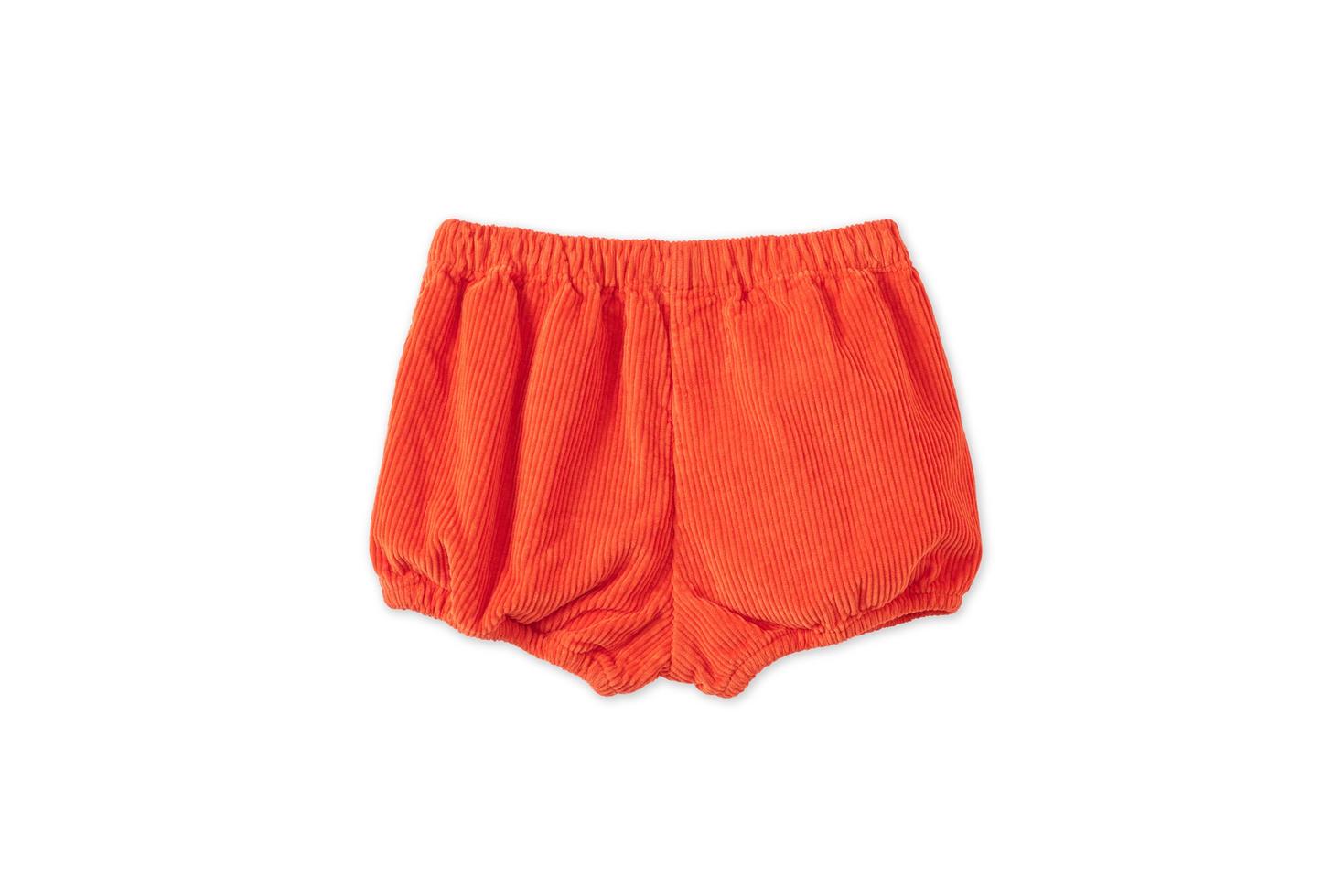 Organic Cotton Corduroy Bloomers - Dark Coral
