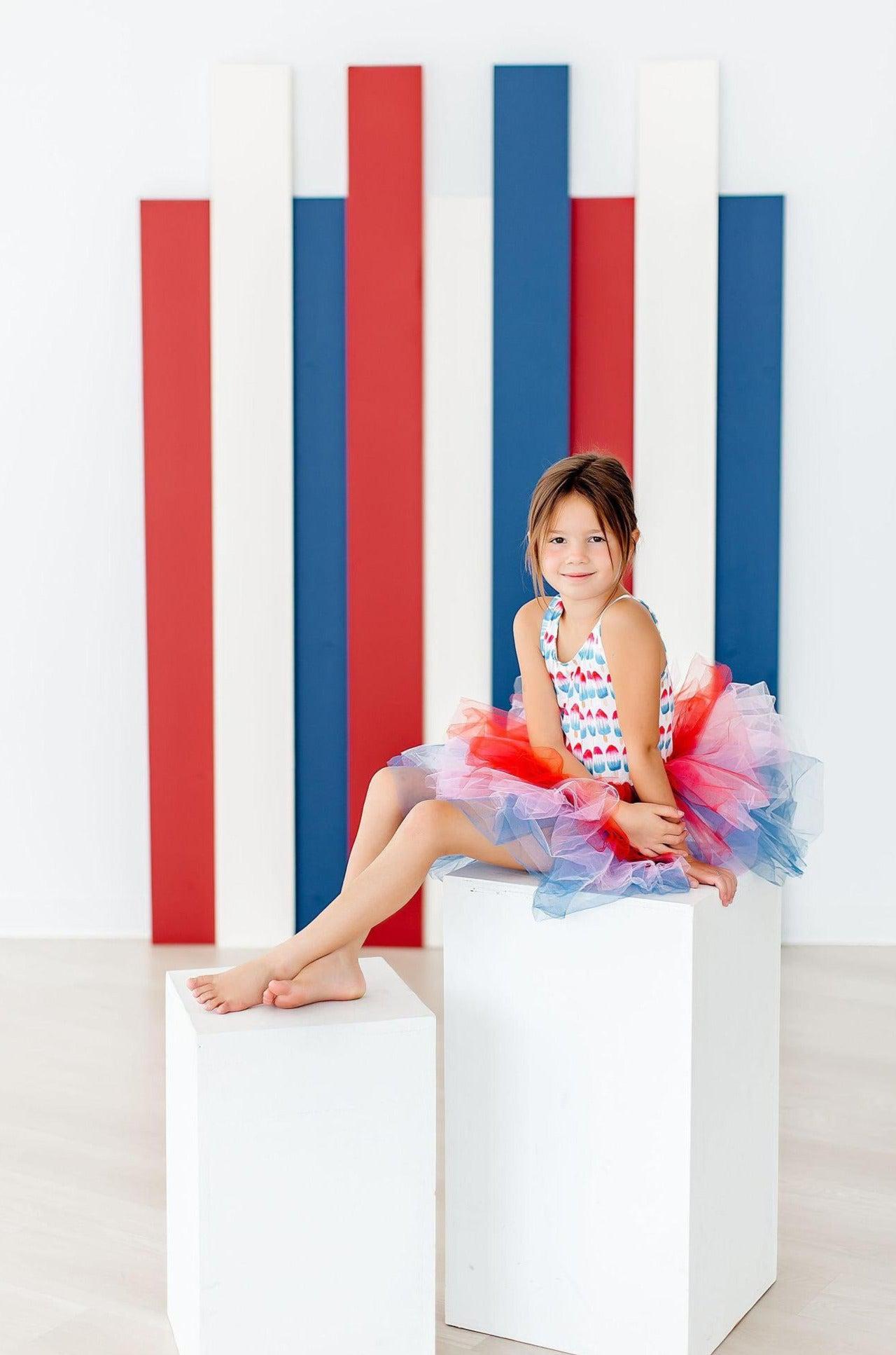 Red, White & Cute Tank Tutu Leotard