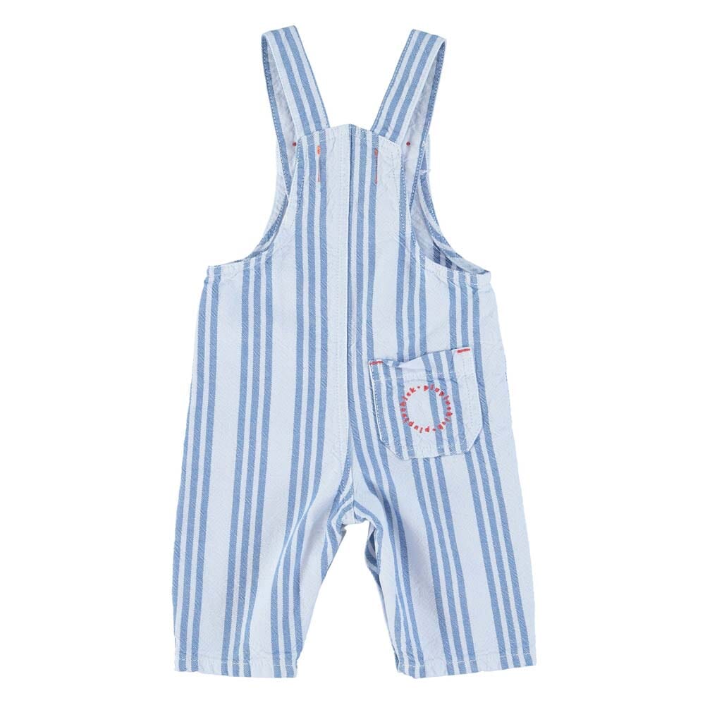 Baby Dungarees - Large Blue Stripes