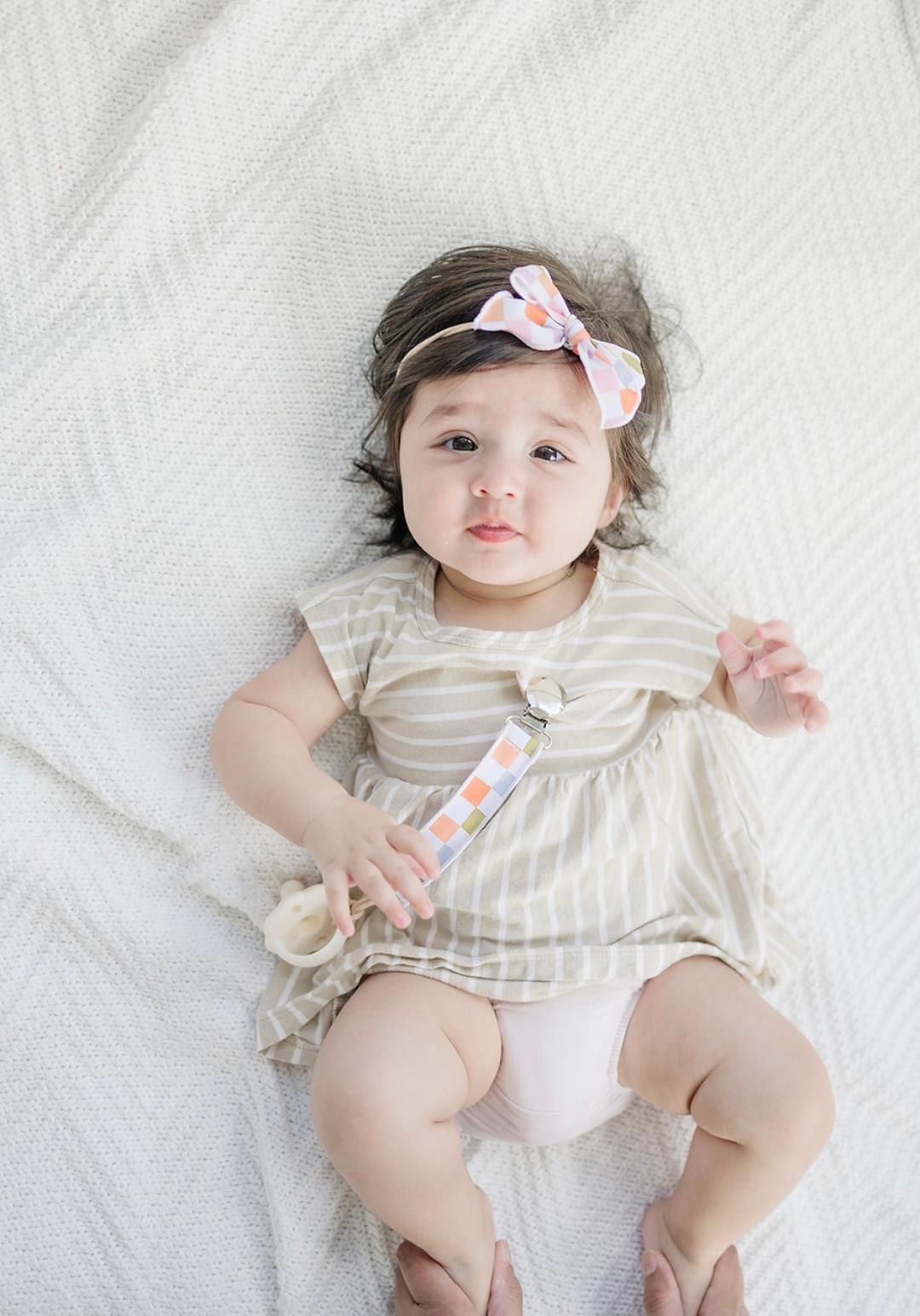 June Check Edged Bow