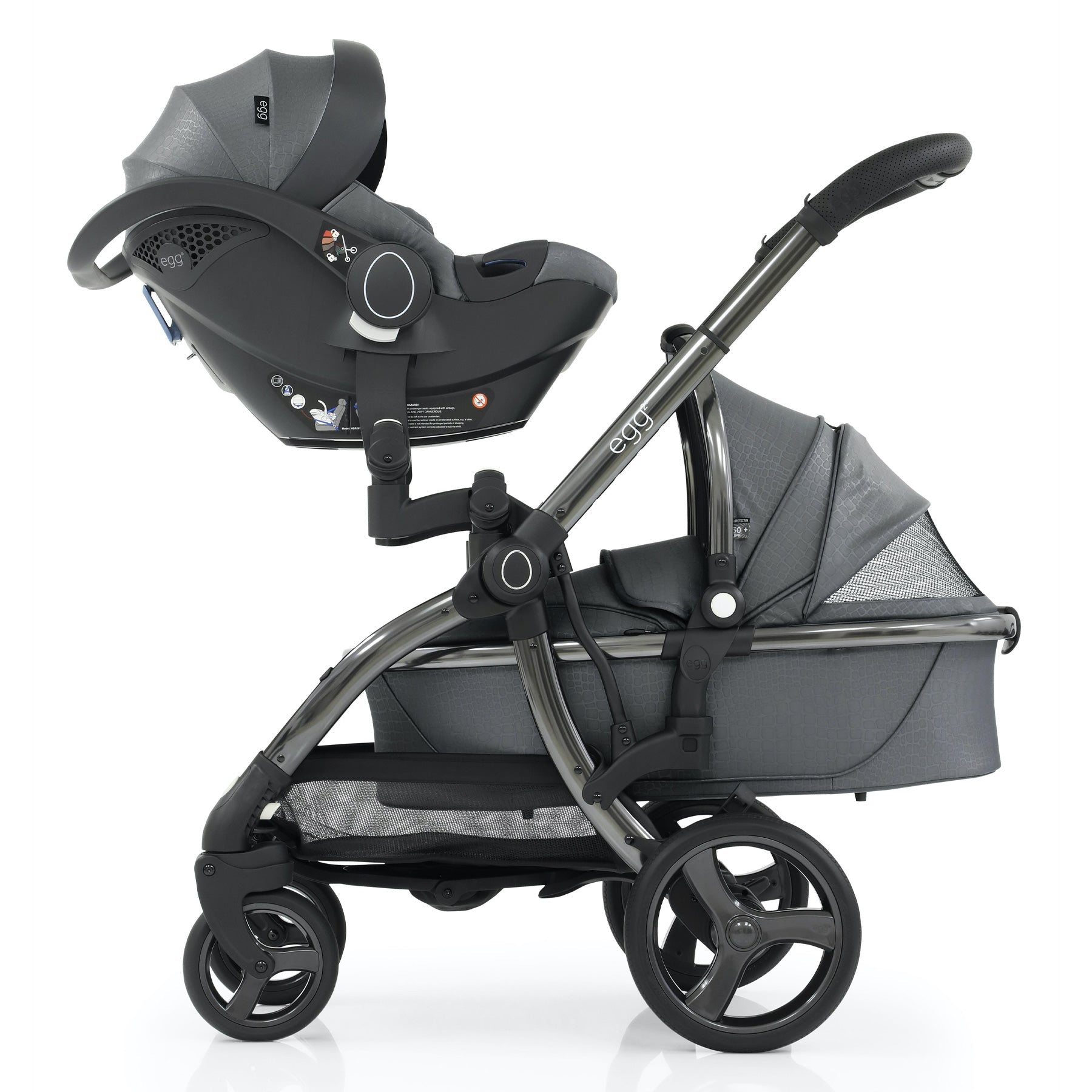 egg2® Carry Cot in Jurassic Grey