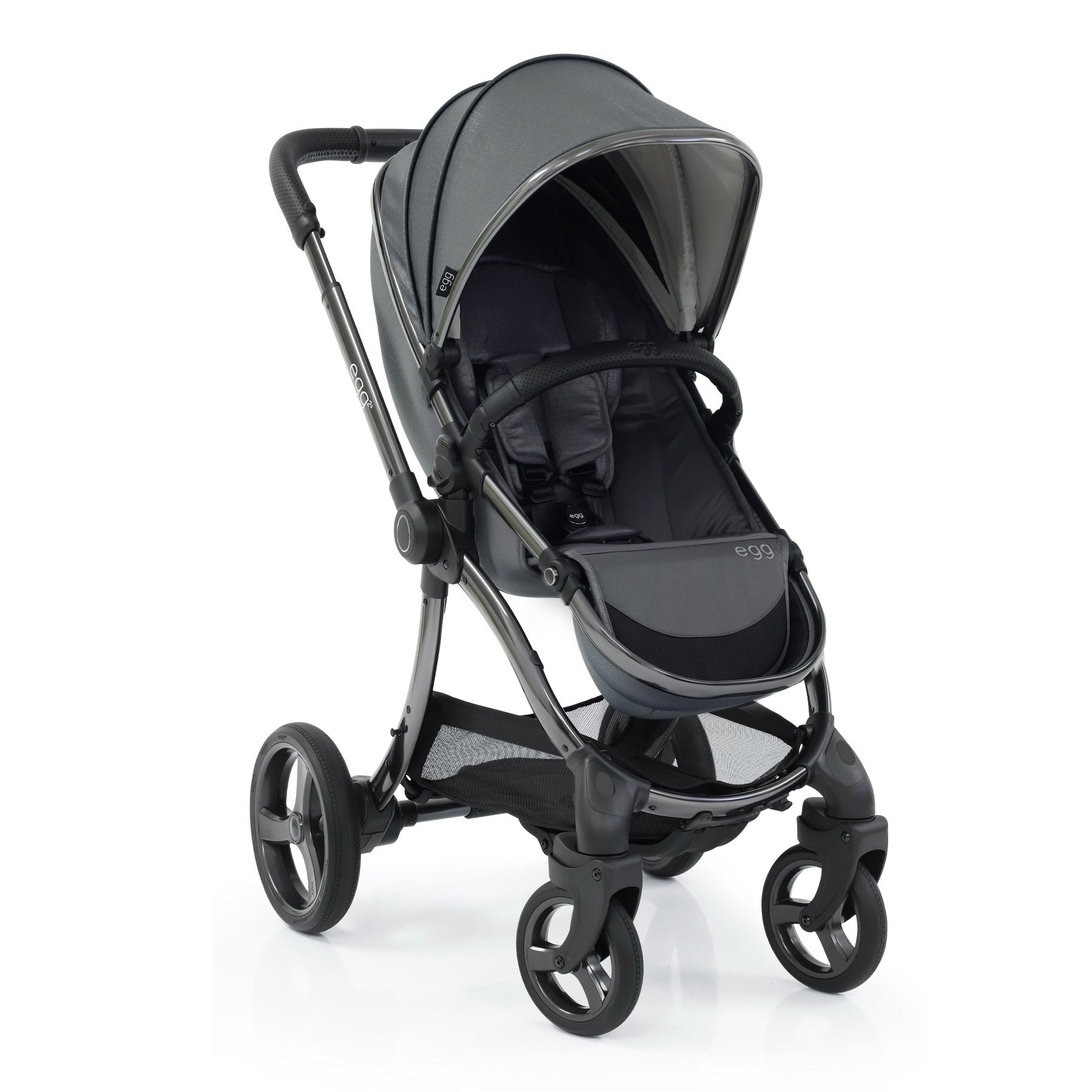 egg2® Double Stroller in Jurassic Grey Bundle