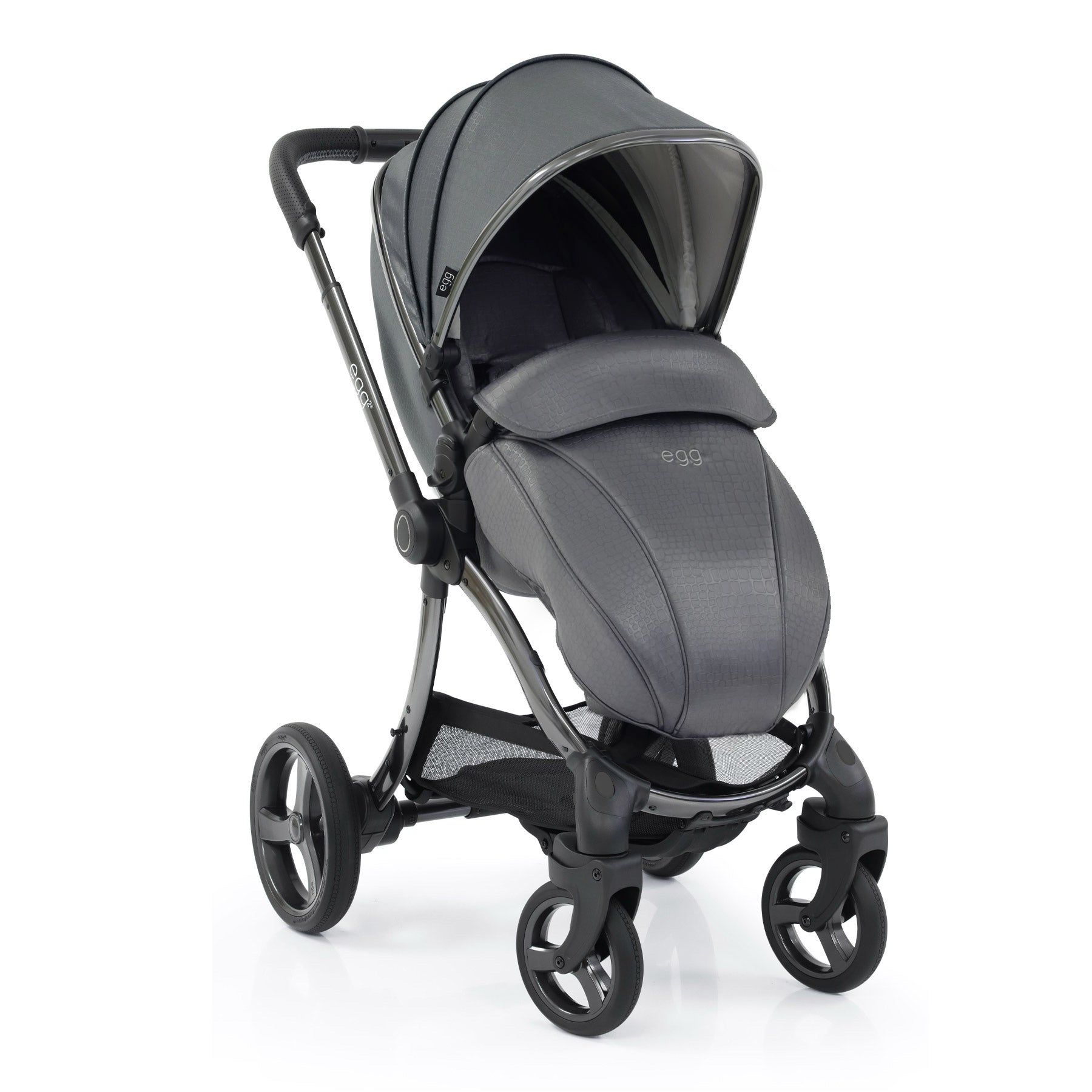 egg2® Double Stroller in Jurassic Grey Bundle